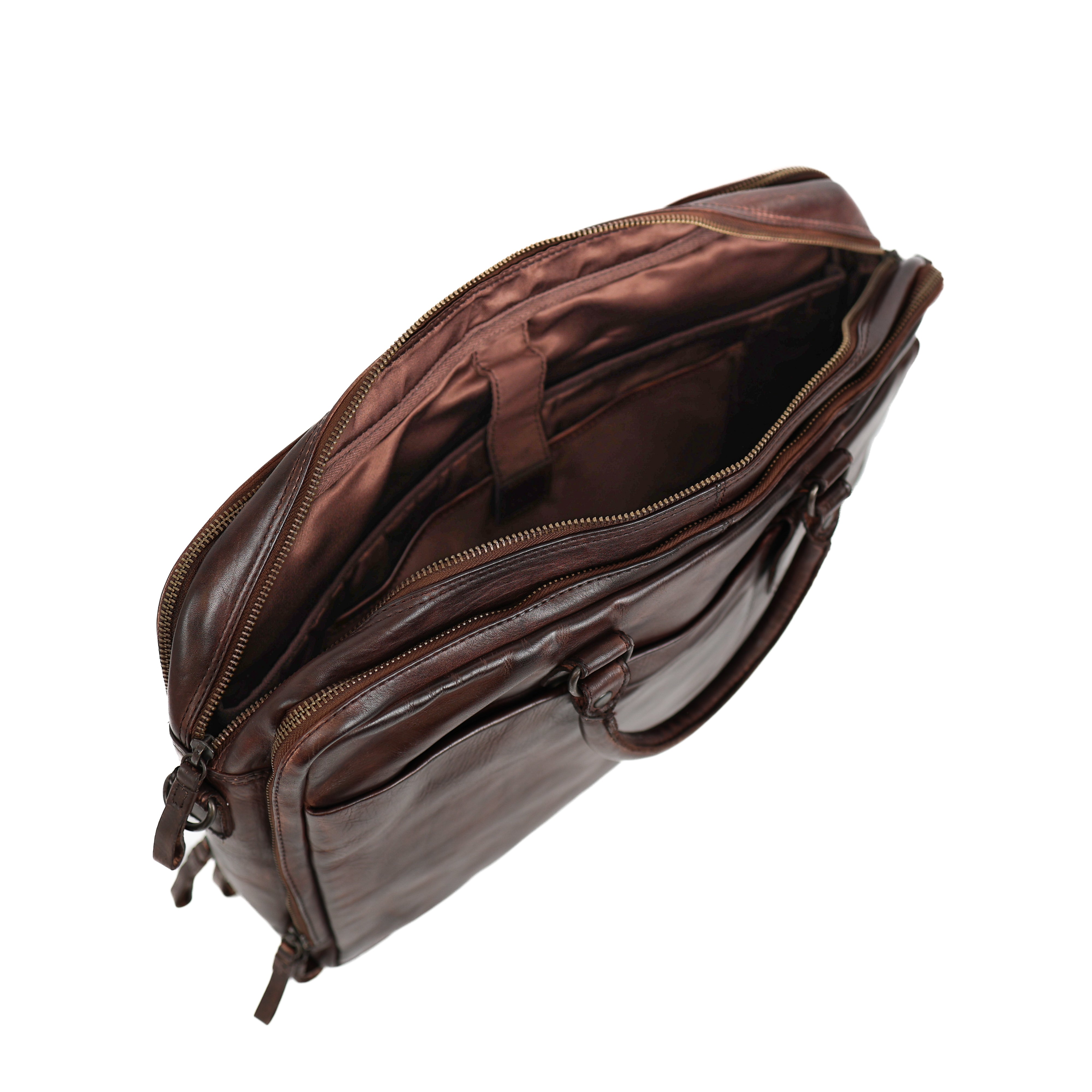 Laptop bag 'Silke' dark brown