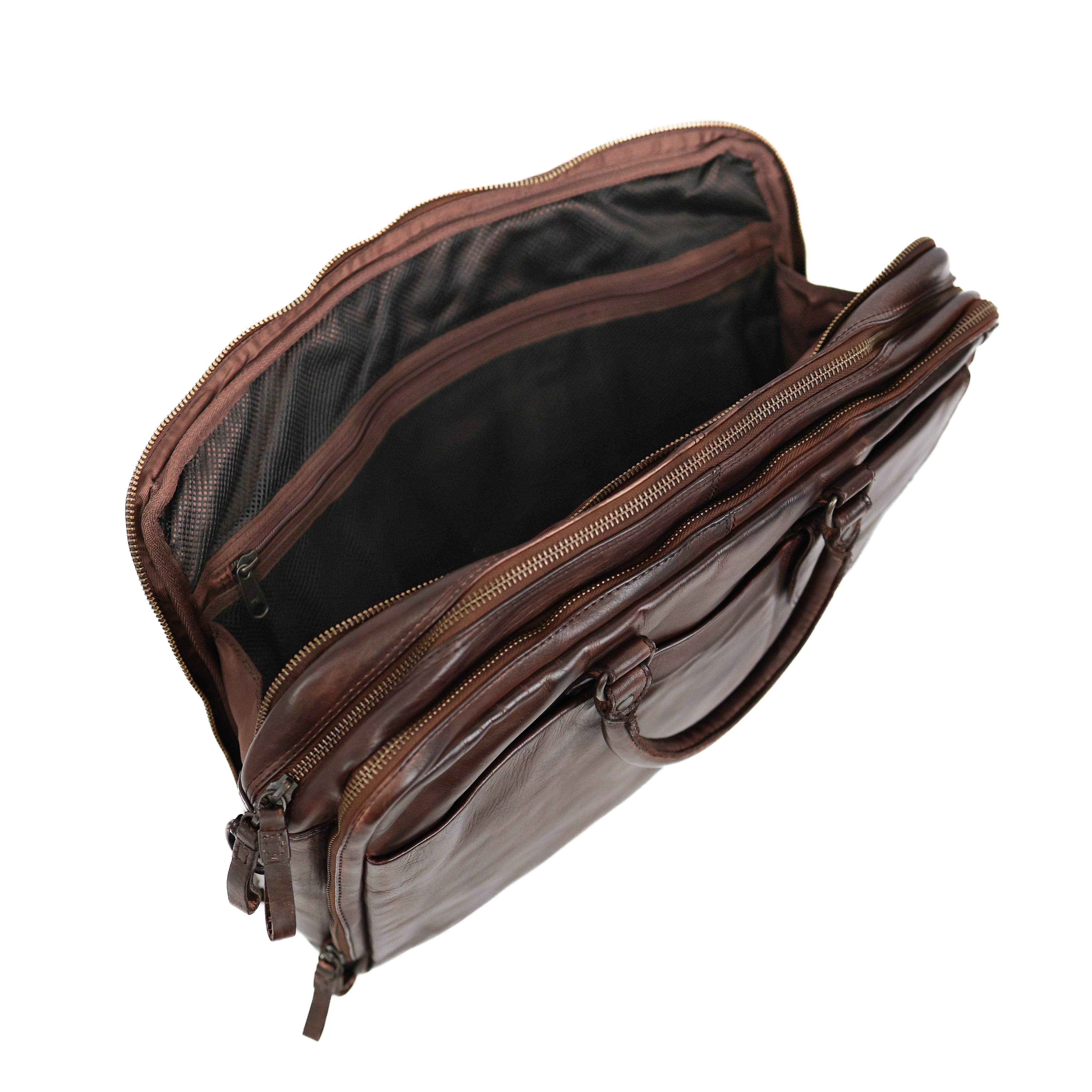 Laptoptas 'Silke' donkerbruin