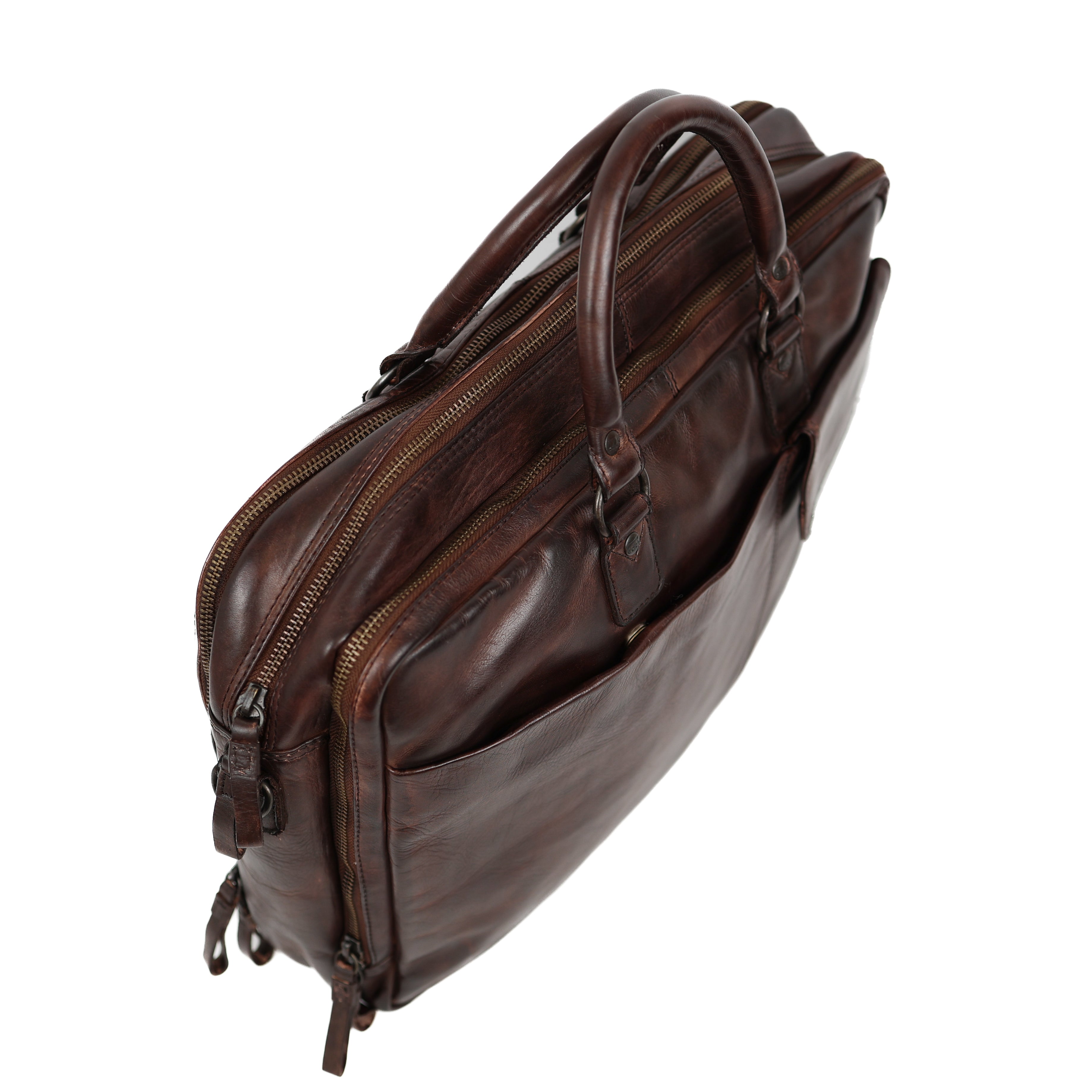 Laptop bag 'Silke' dark brown