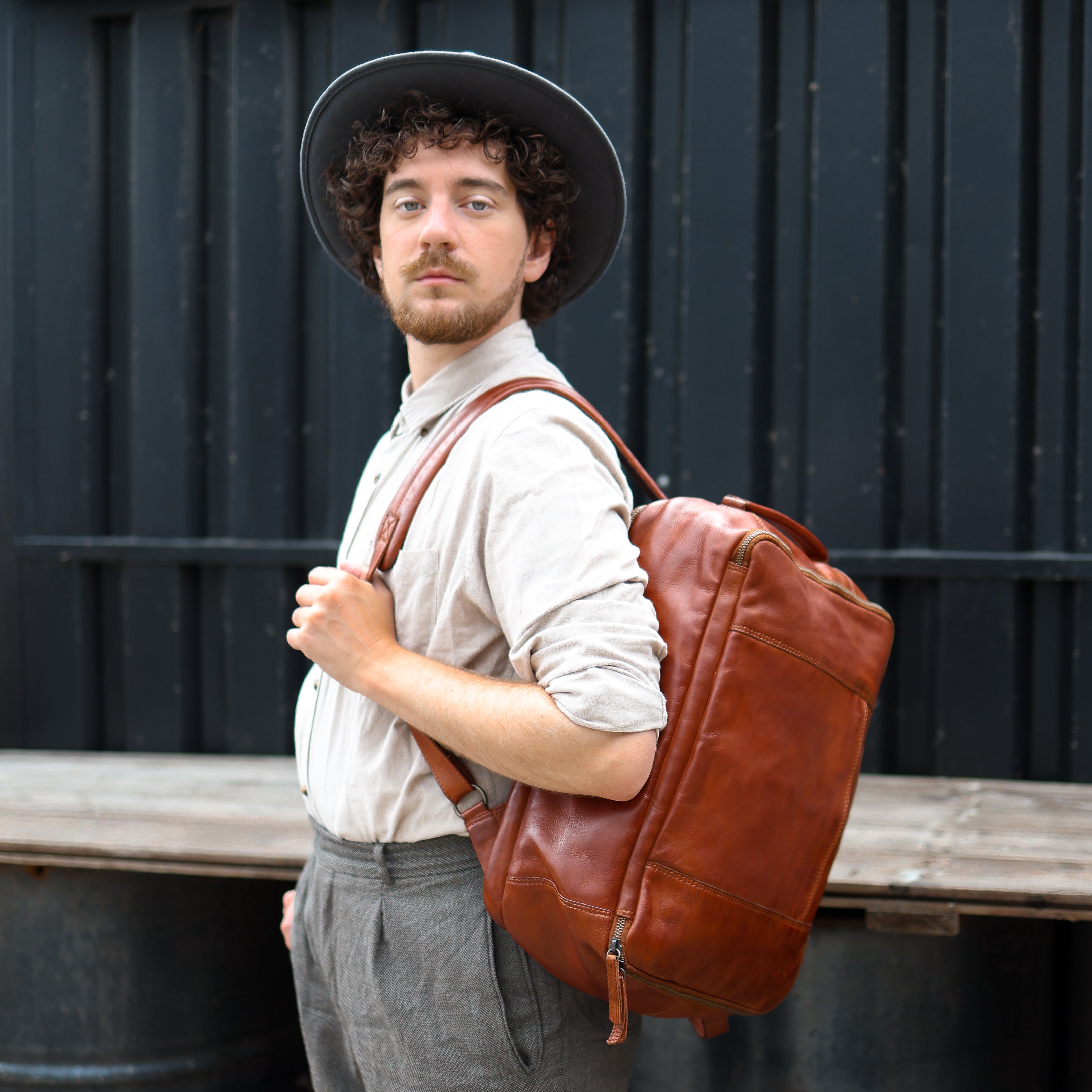 Laptop backpack 'Mathijs' black