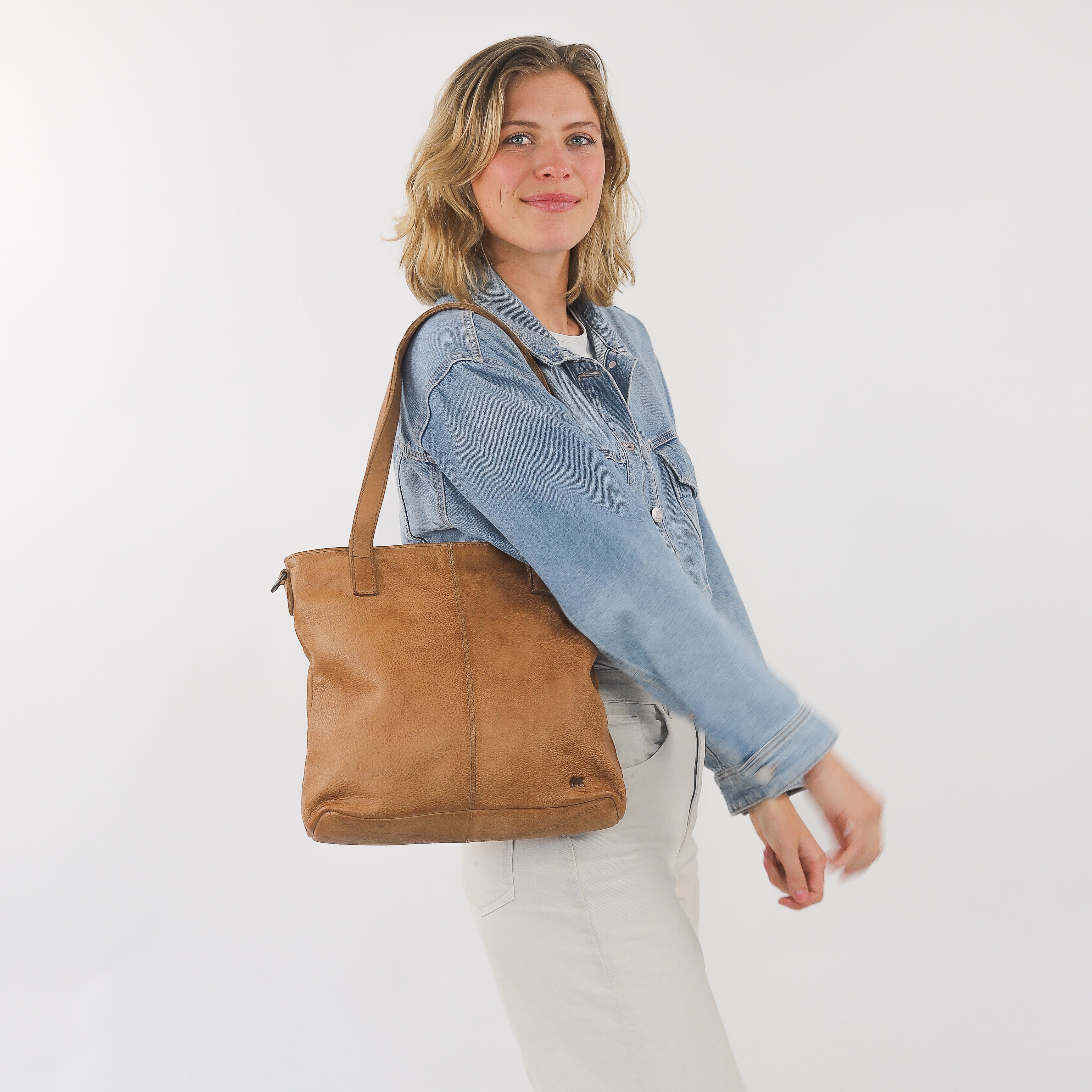 Hand-/schoudertas 'Jilke' cognac