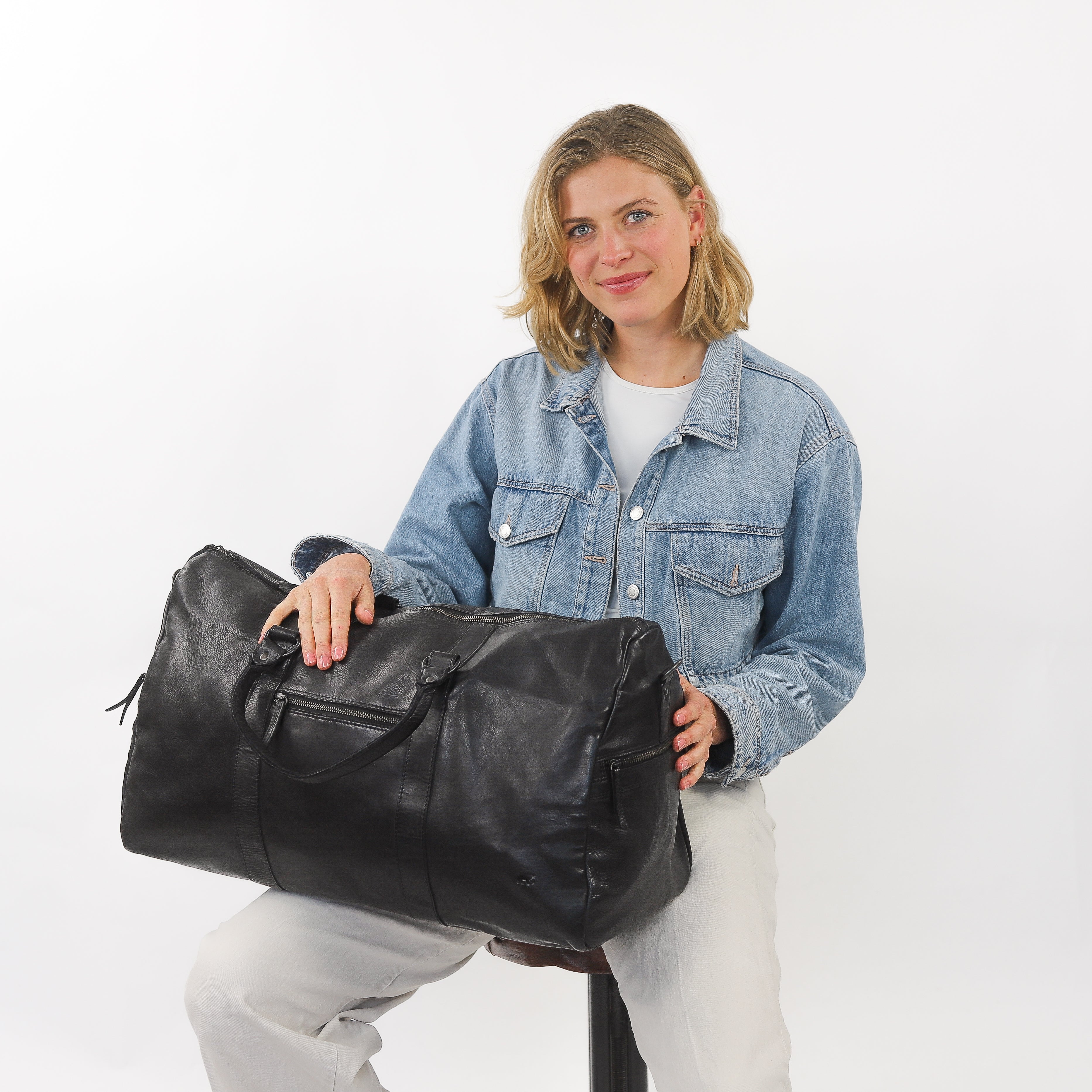 Weekend bag 'Ruben' dark brown