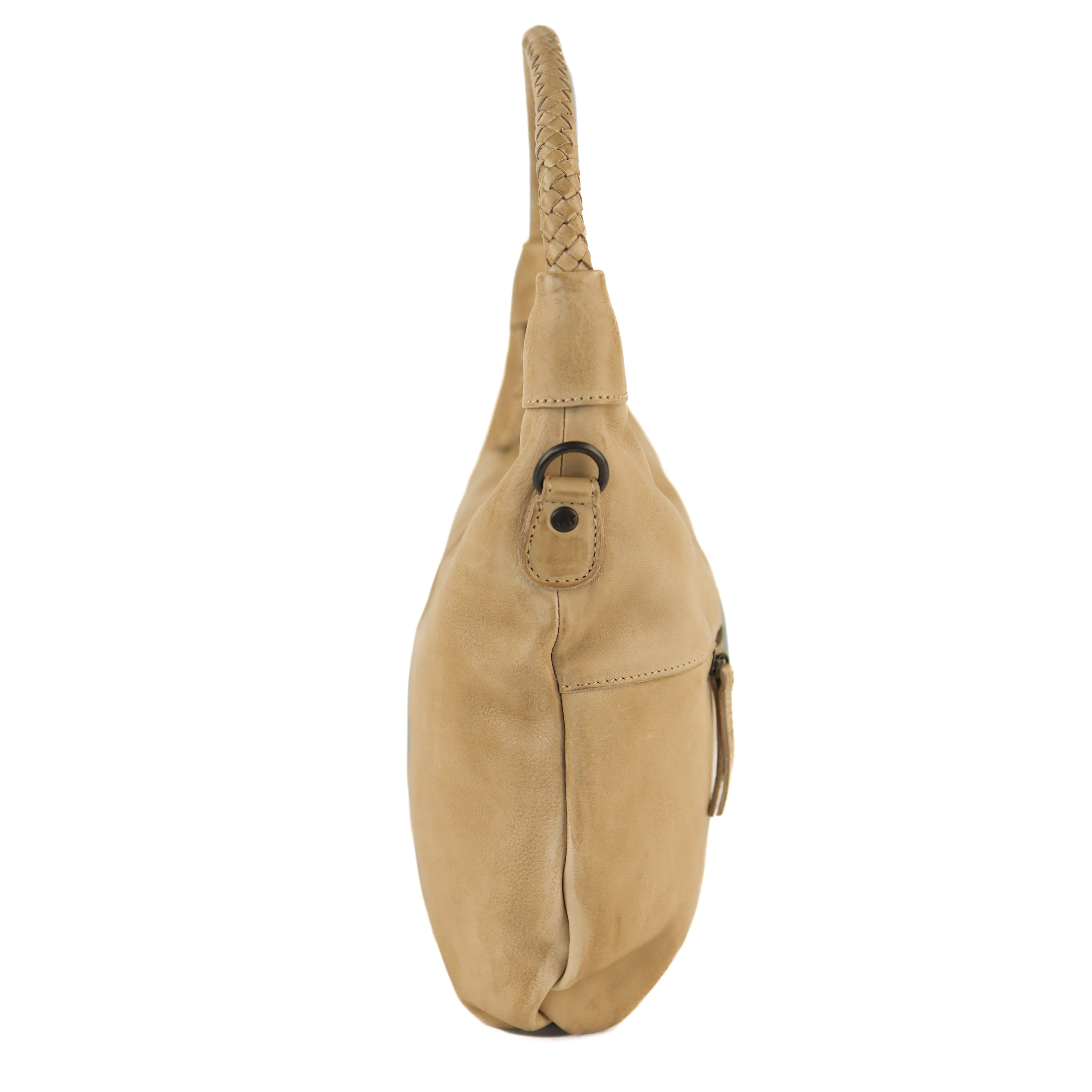 Schouder-/buideltas 'Mia' beige