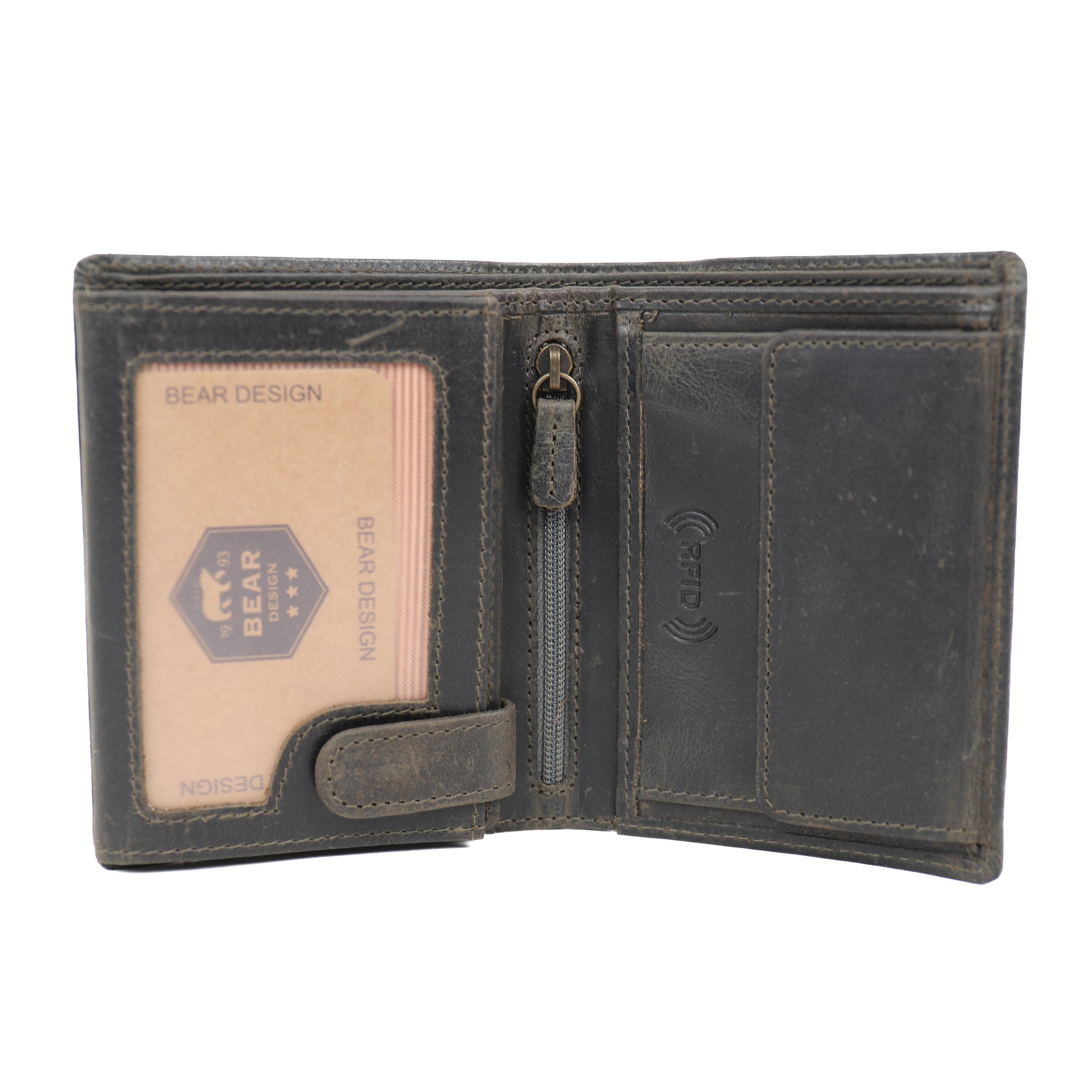 High billfold 'Klaas' vintage grey
