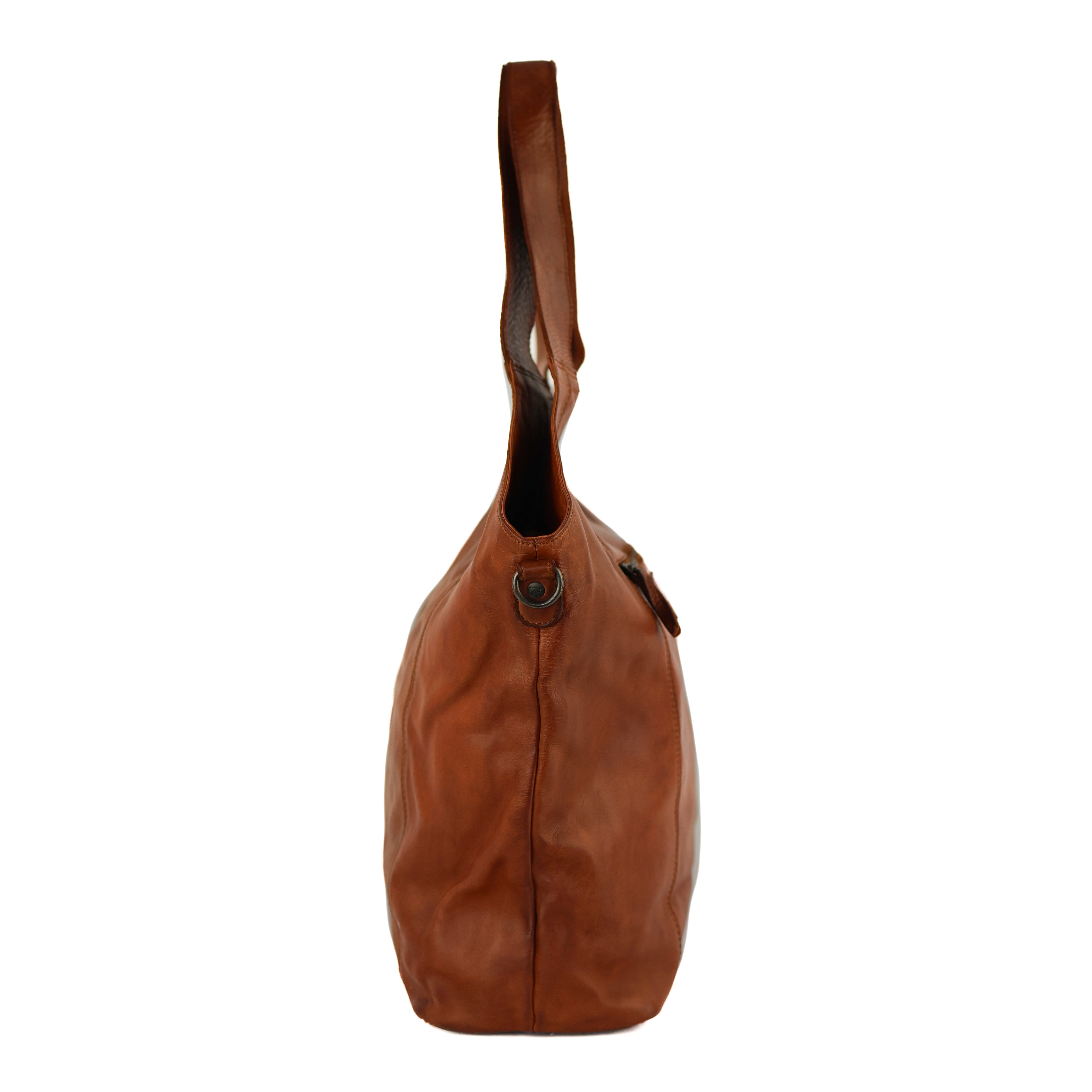 Ruime shopper/buideltas 'Aurora' cognac