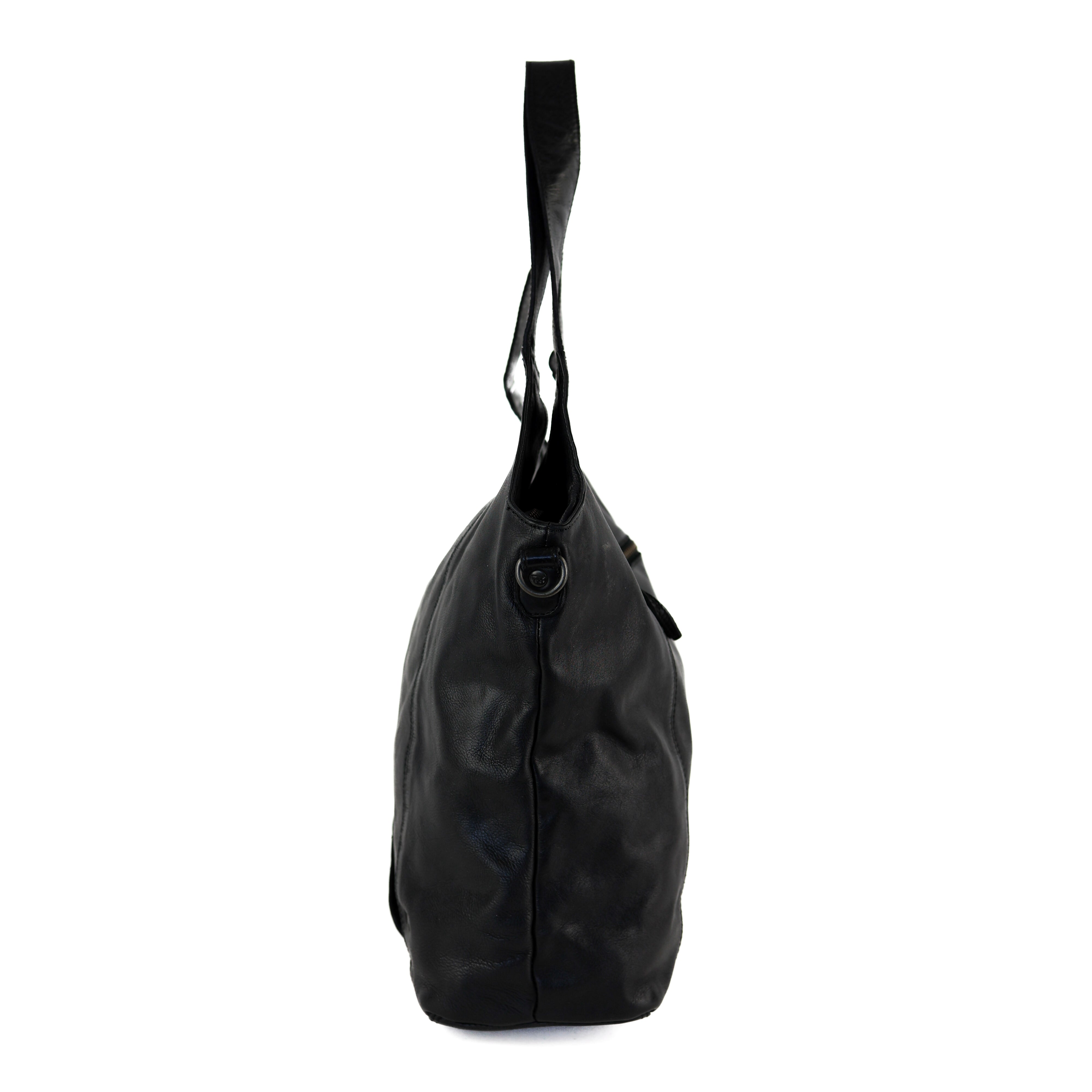 Ruime shopper/buideltas 'Aurora' zwart