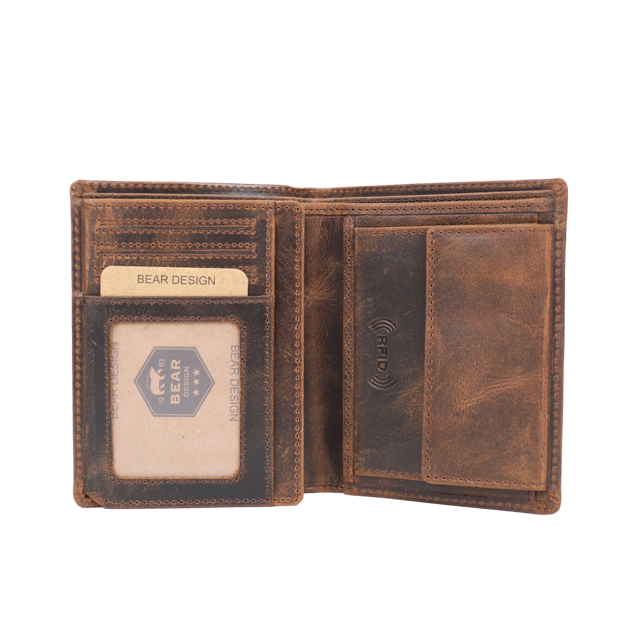 High billfold 'Iwan' vintage brown