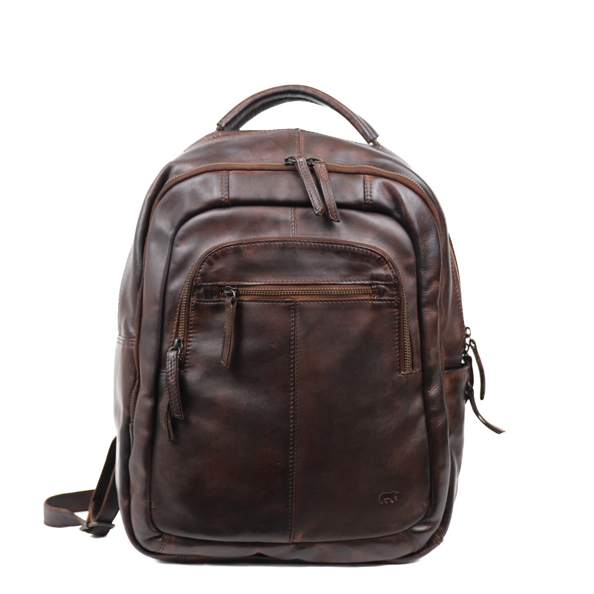 Laptop backpack 'Mace' brown