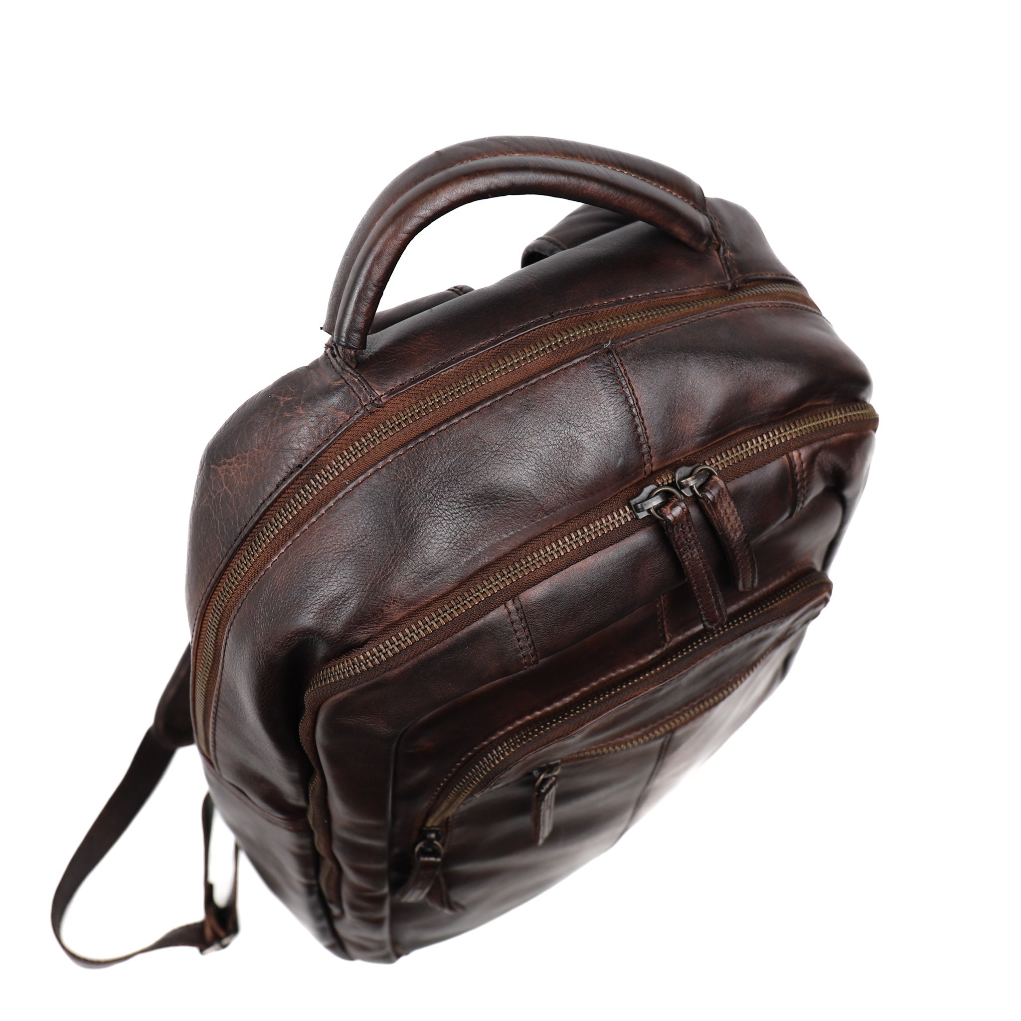 Laptop backpack 'Mace' brown