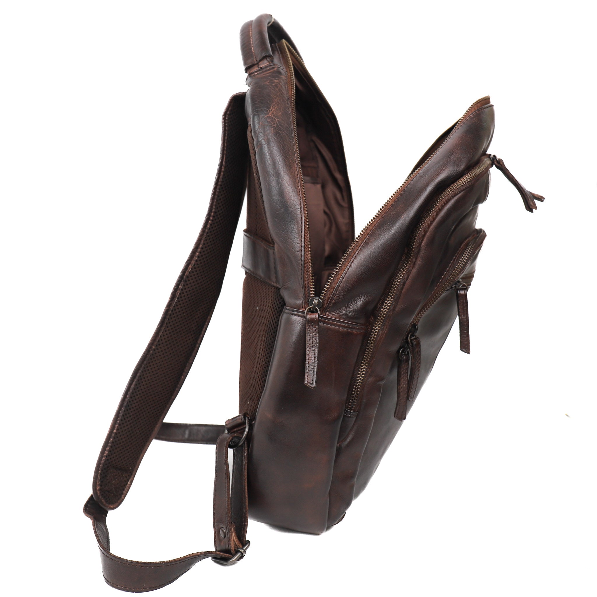 Laptop backpack 'Mace' brown