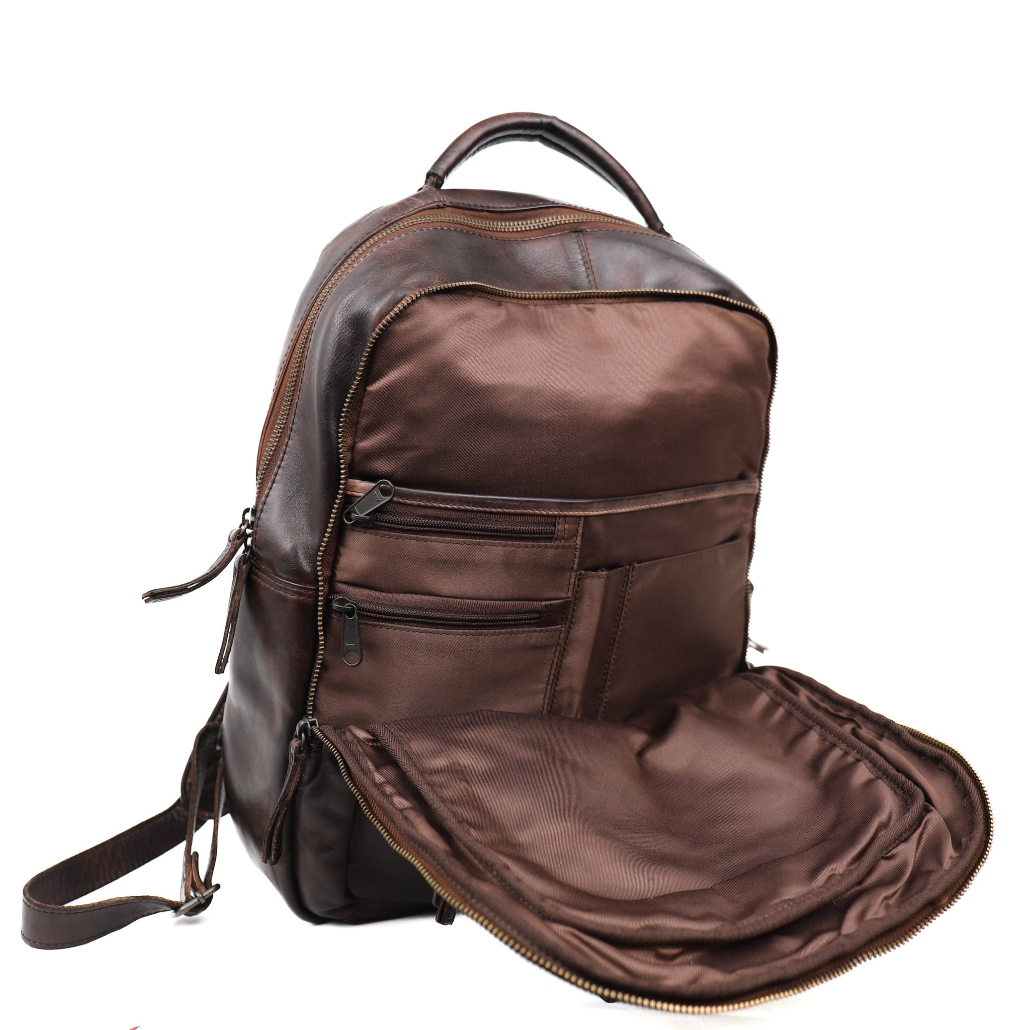 Laptop backpack 'Mace' brown