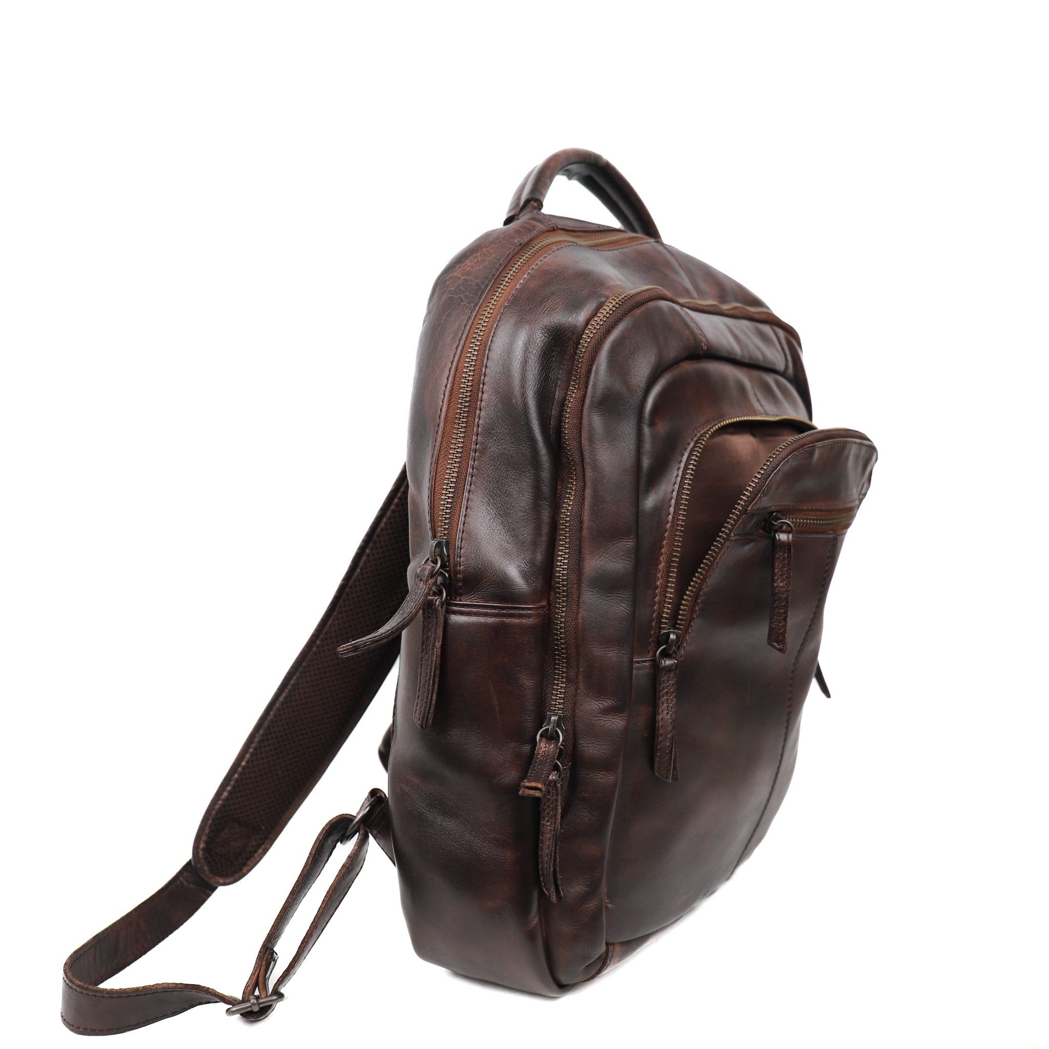 Laptop backpack 'Mace' brown