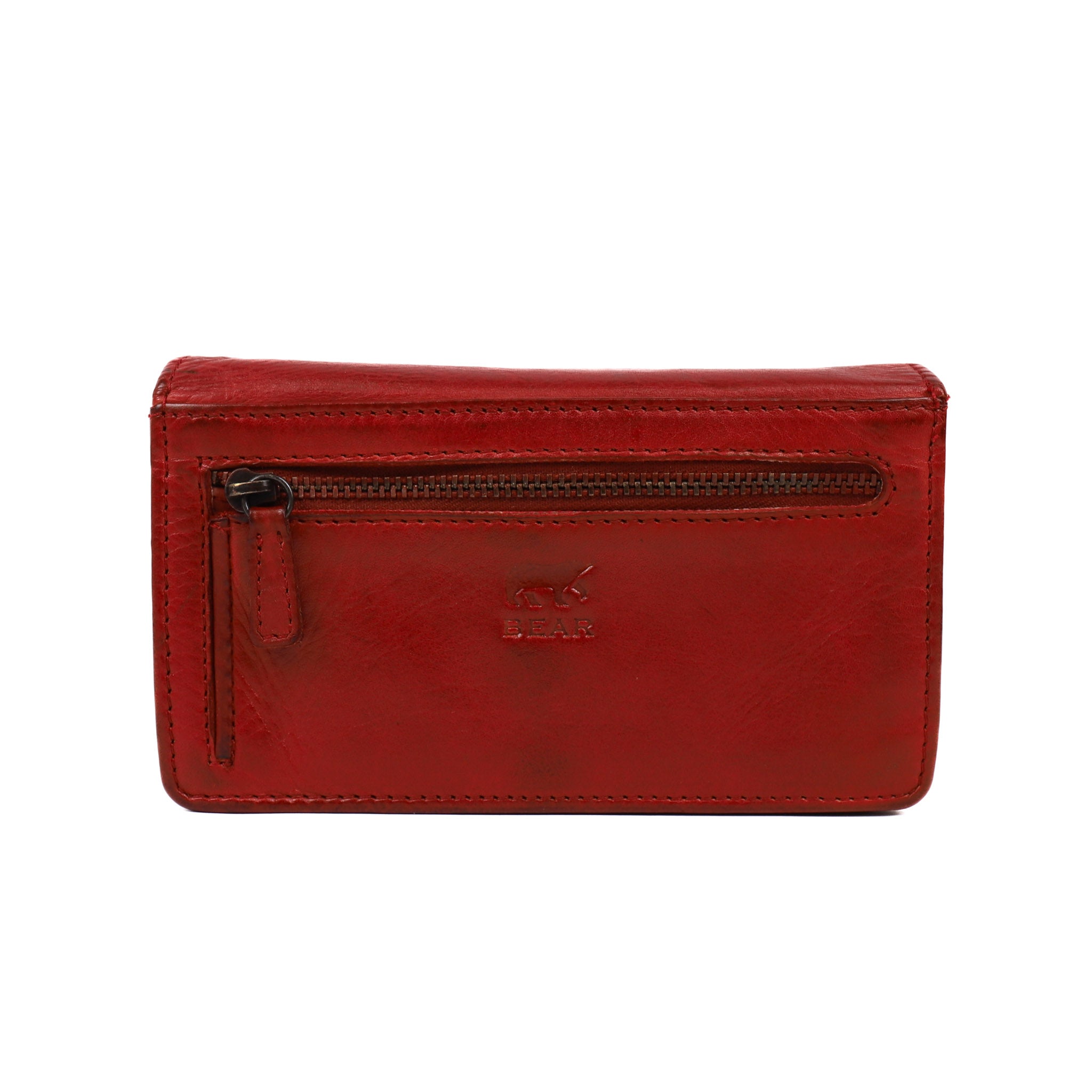 Overslag portemonnee 'Emma' rood