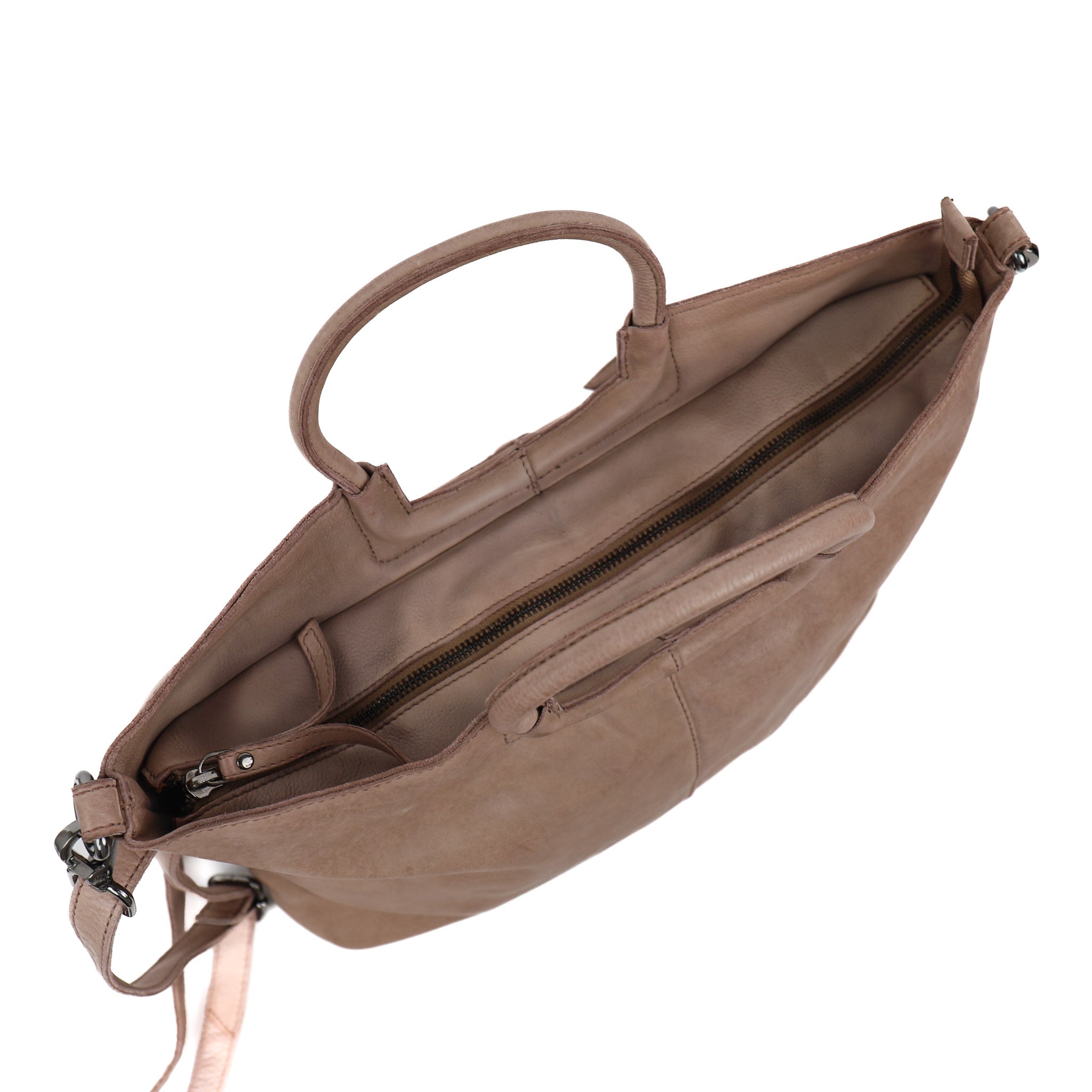 Hand/shoulder bag 'Jasmine' L taupe