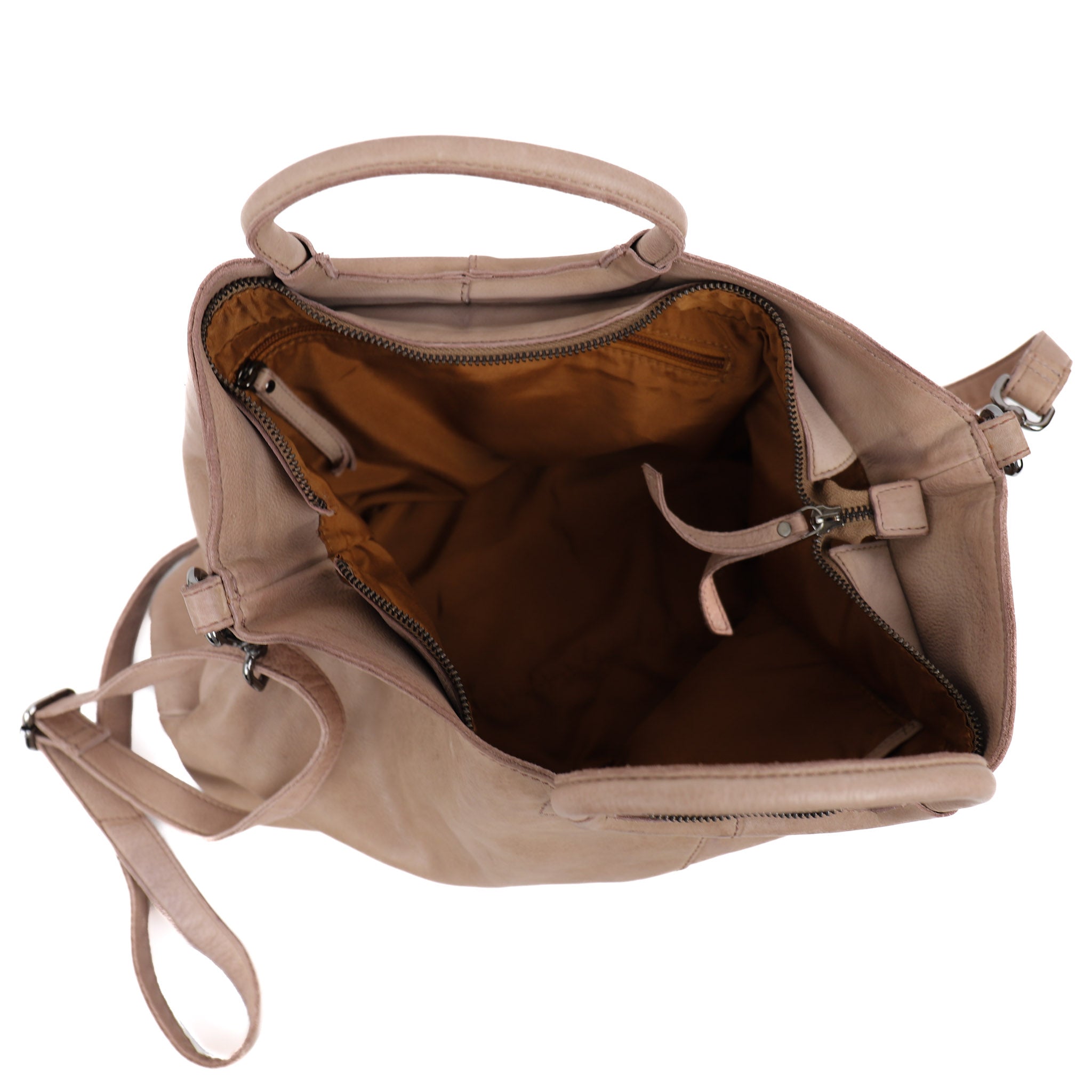 Hand/shoulder bag 'Jasmine' L taupe