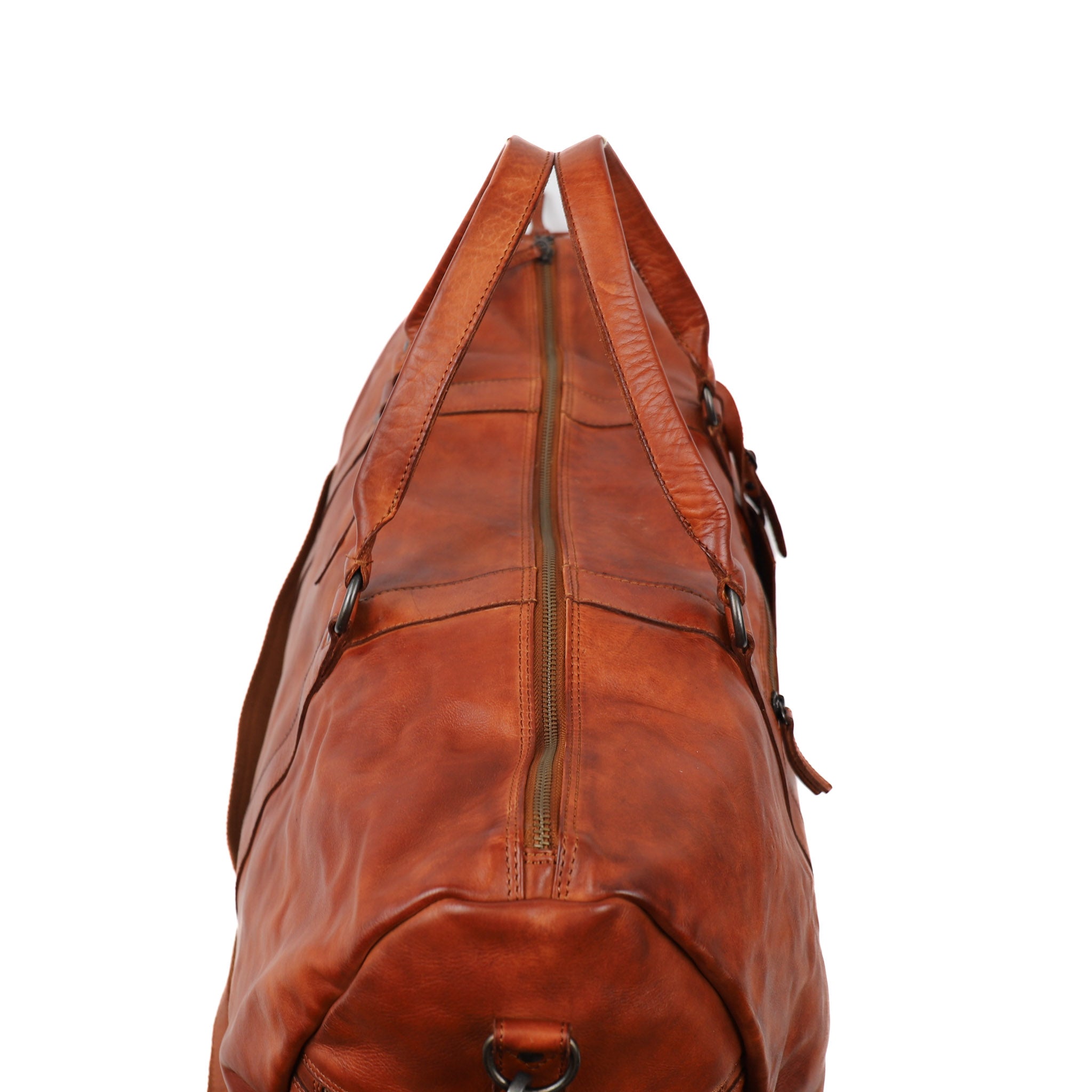 Weekend bag 'Ruben' cognac