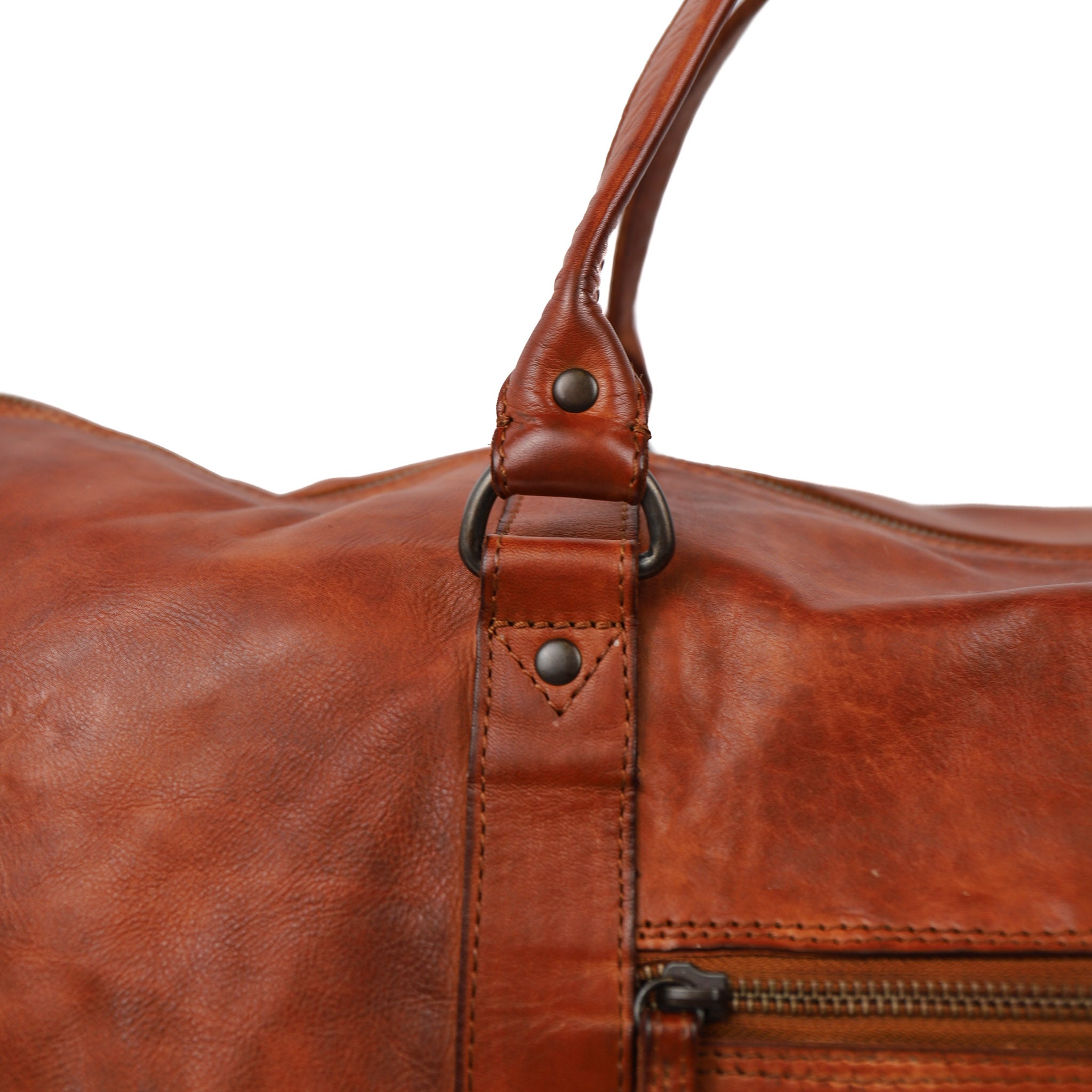 Weekend bag 'Ruben' cognac