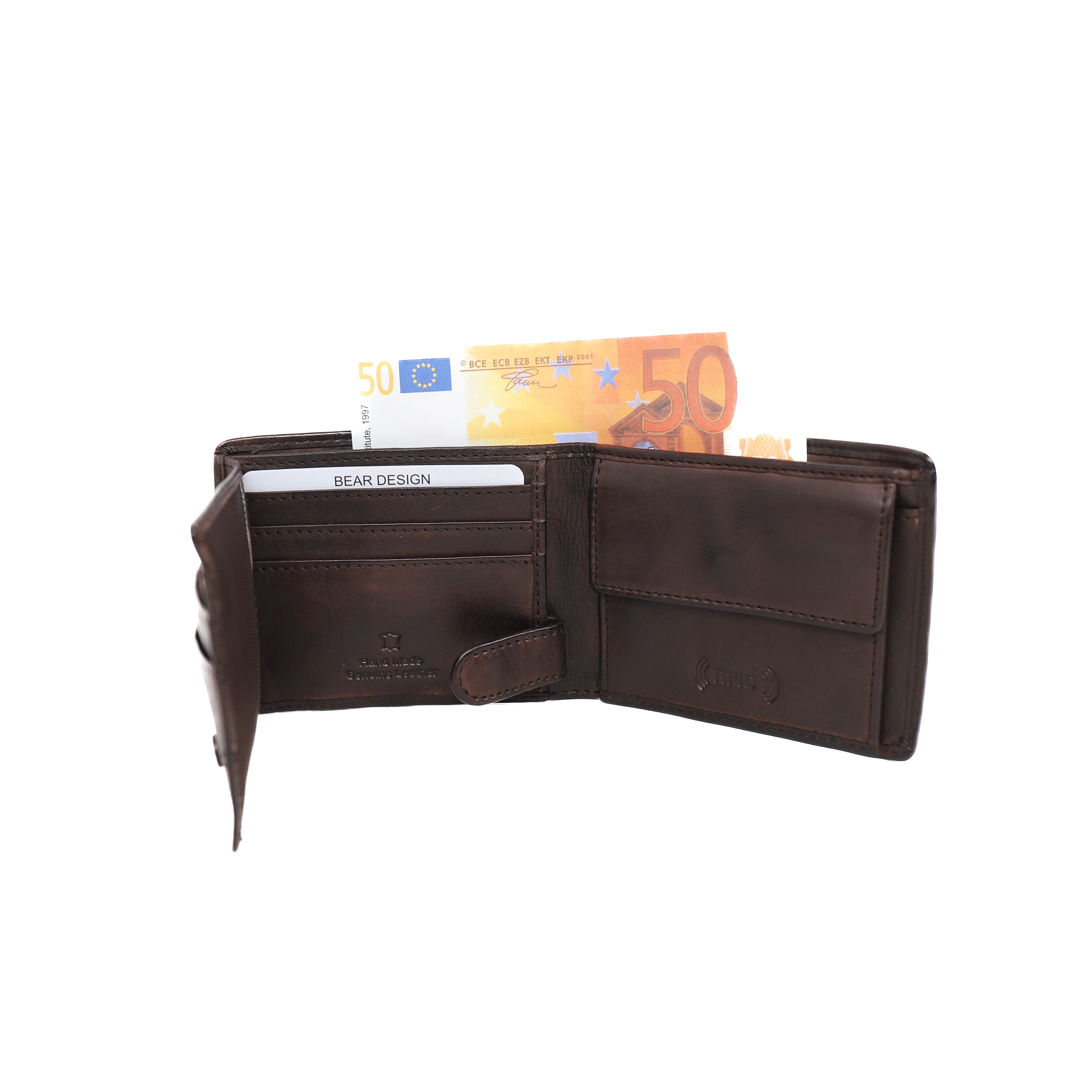 Billfold 'Jim' dark brown