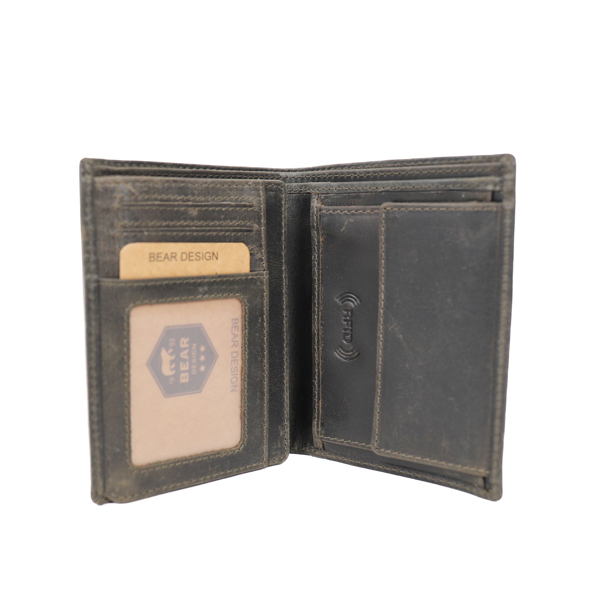 High billfold 'Iwan' vintage grey