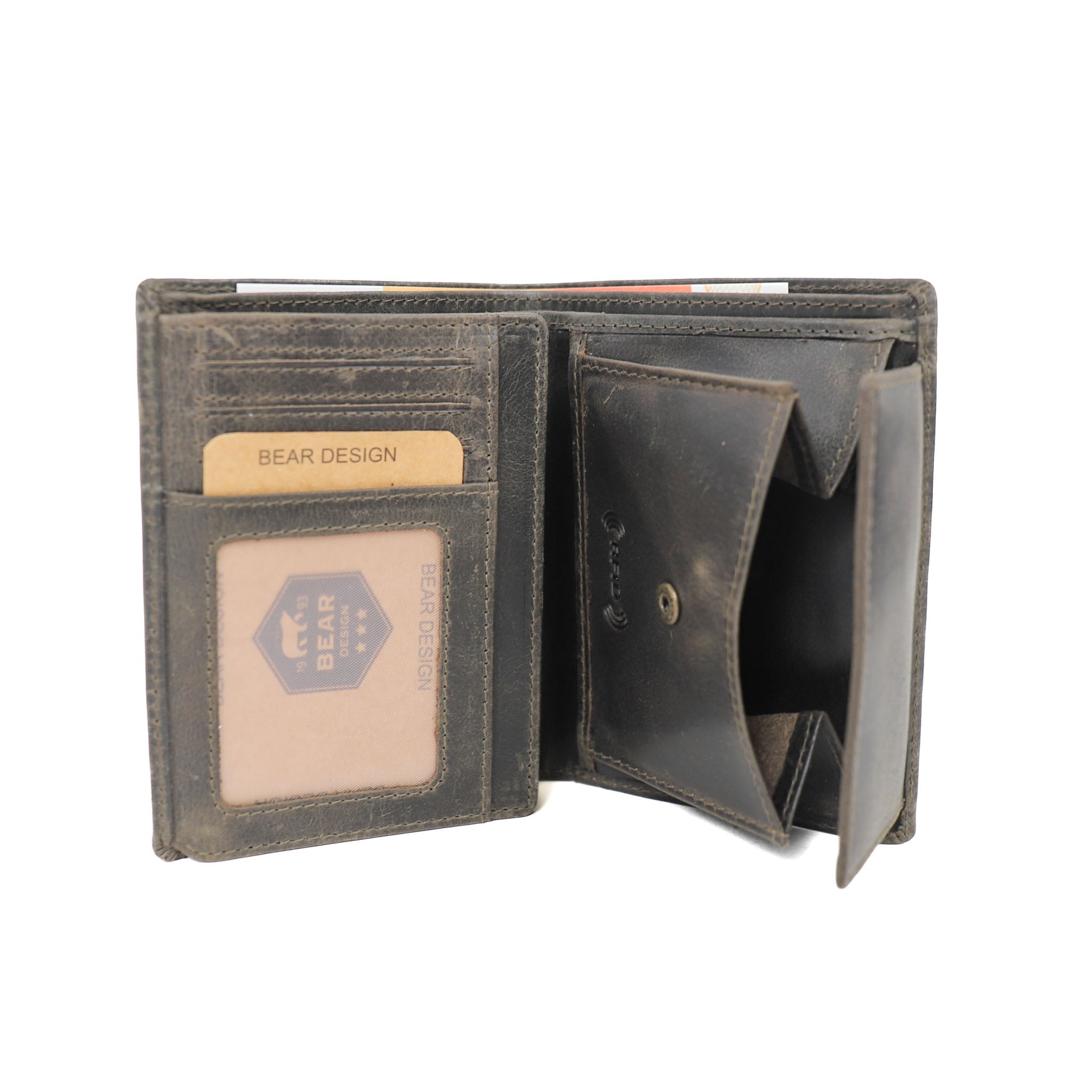 High billfold 'Iwan' vintage grey