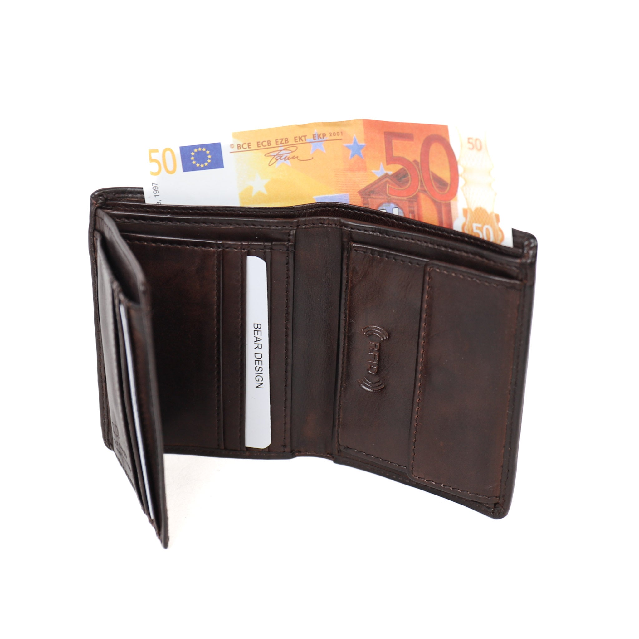 Billfold 'Remo' dark brown