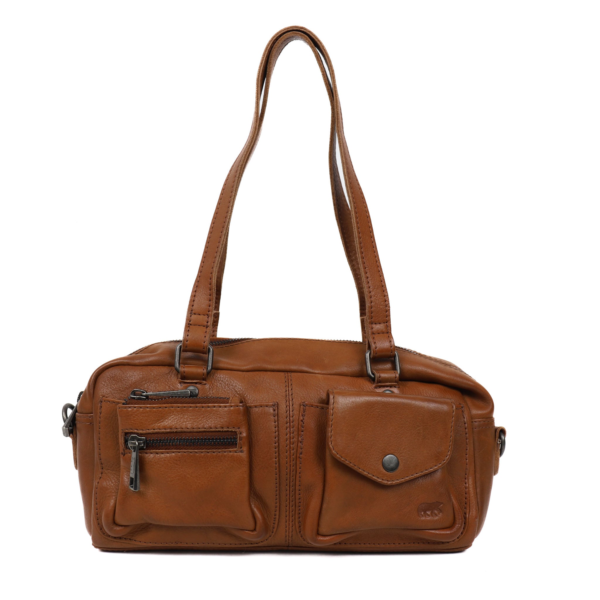 Hand/shoulder bag 'Daphne' cognac
