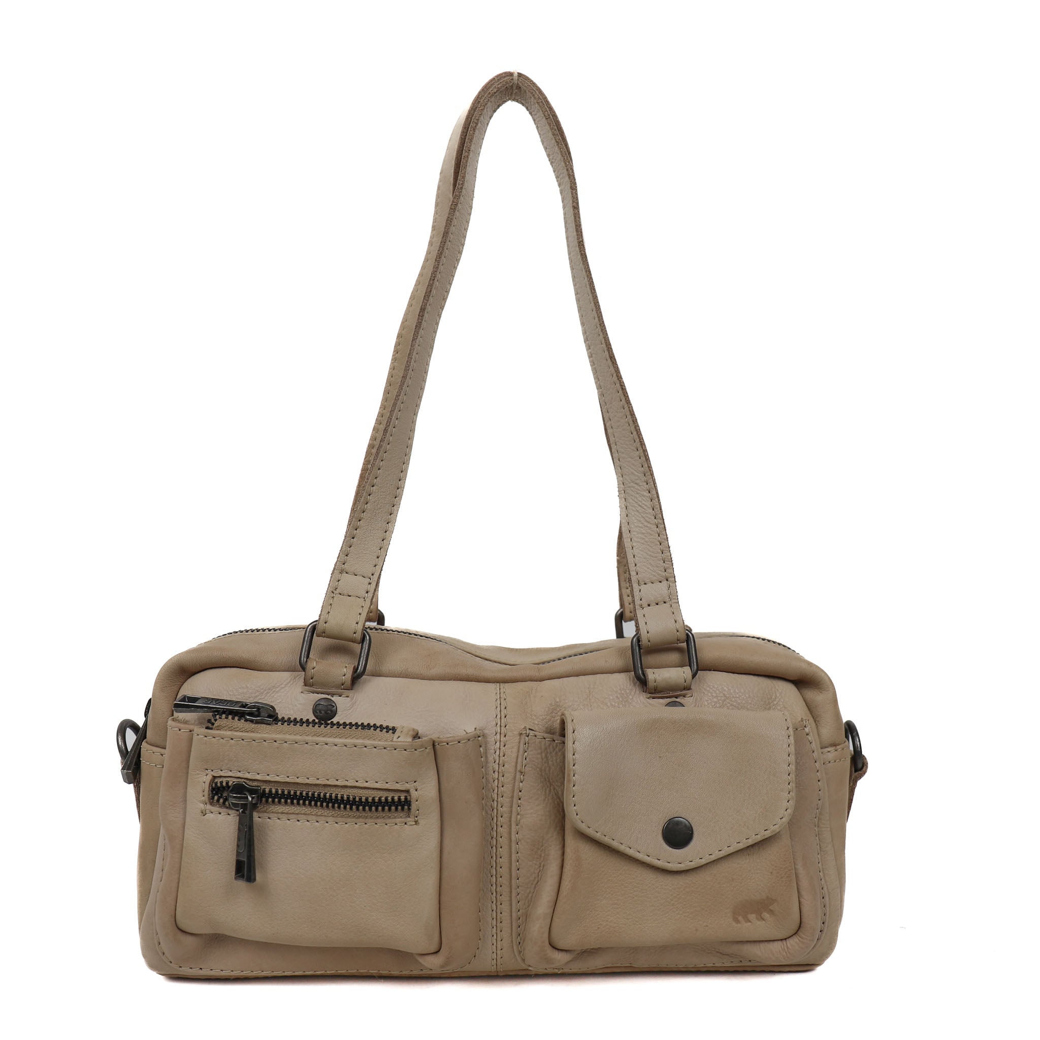 Hand/shoulder bag 'Daphne' feather