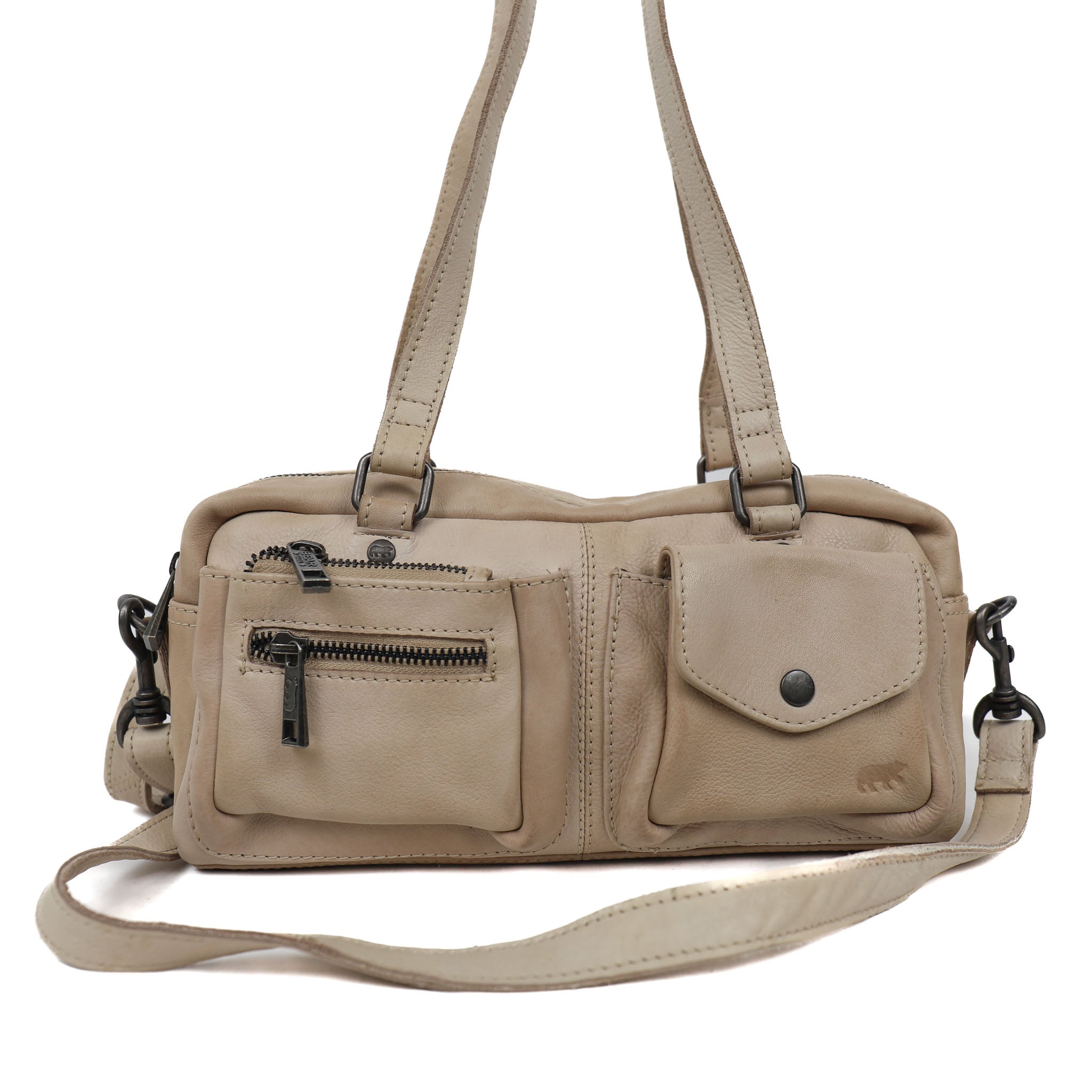 Hand/shoulder bag 'Daphne' feather