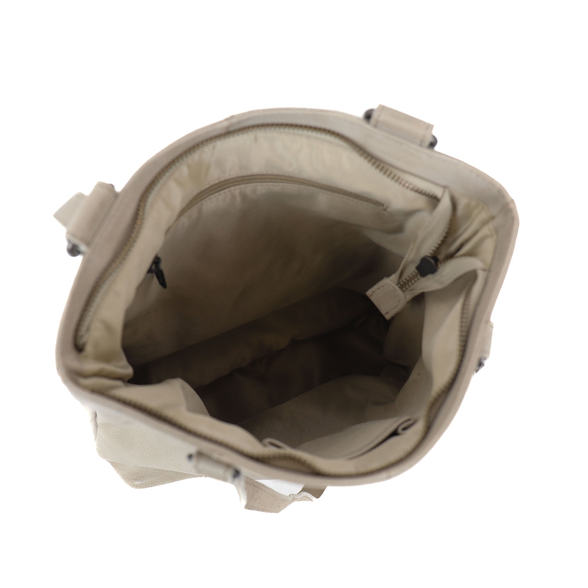 Backpack/shoulder bag 'Sandy' L silver mink