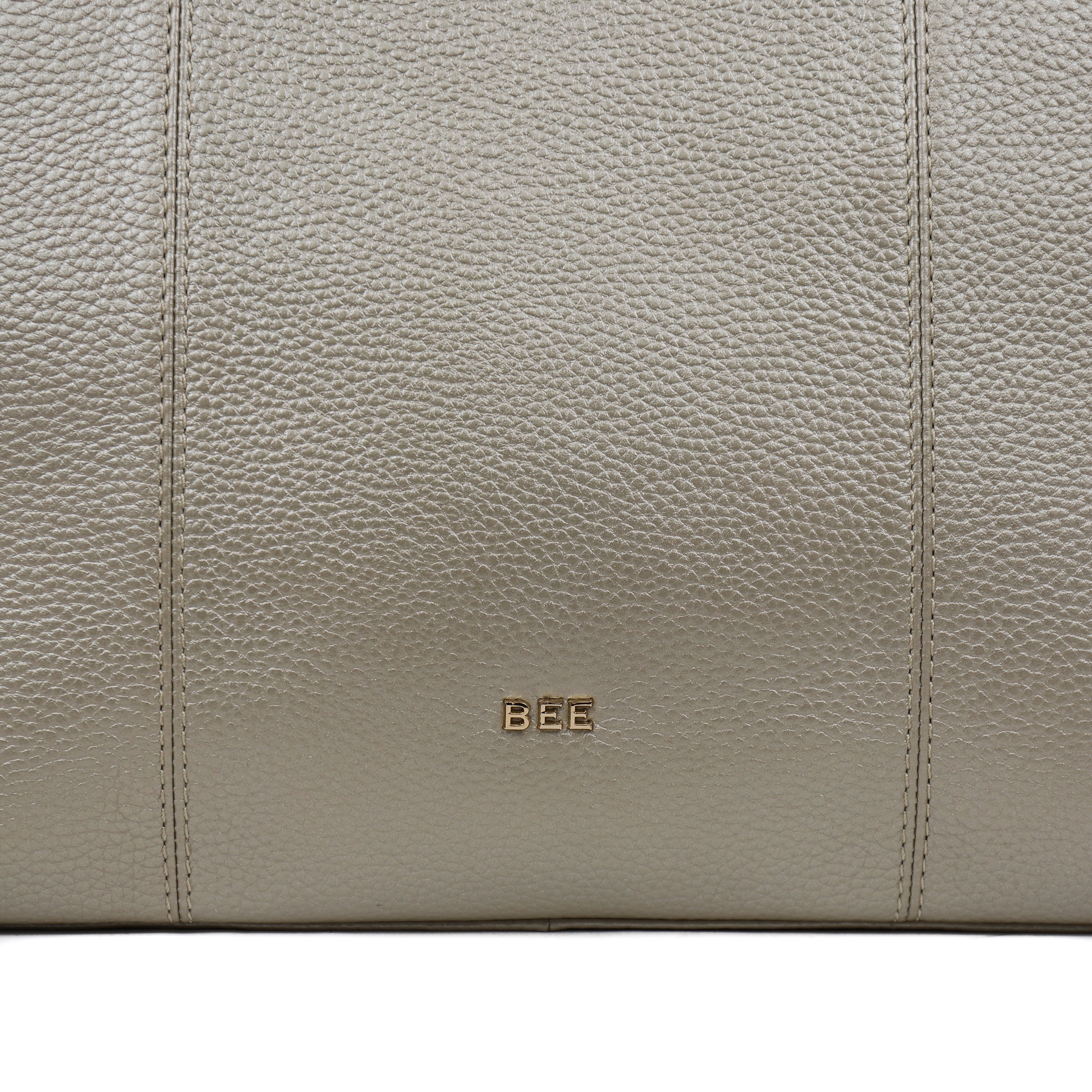 Grote shopper 'Maya' Metallic Gold