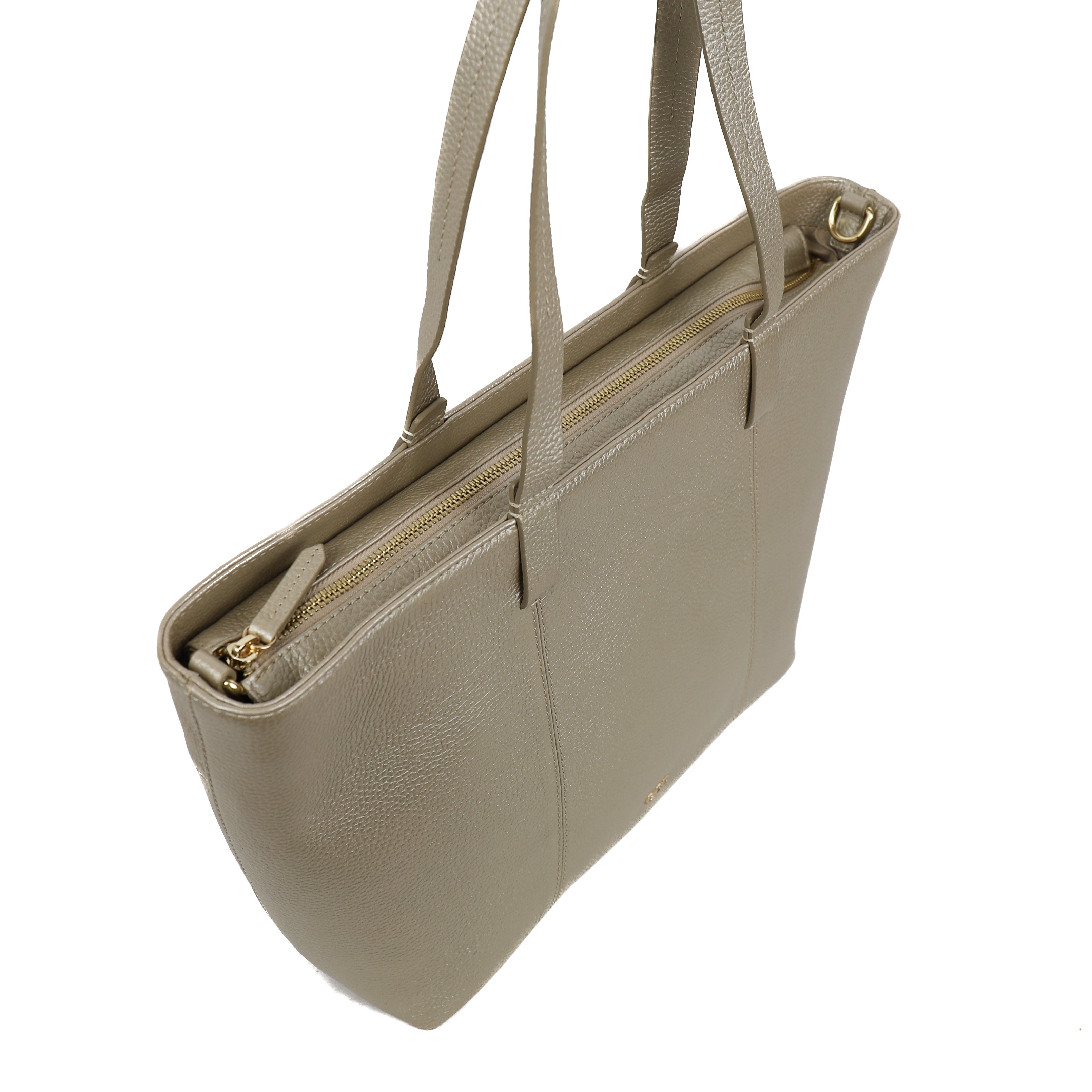 Grote shopper 'Maya' Metallic Gold
