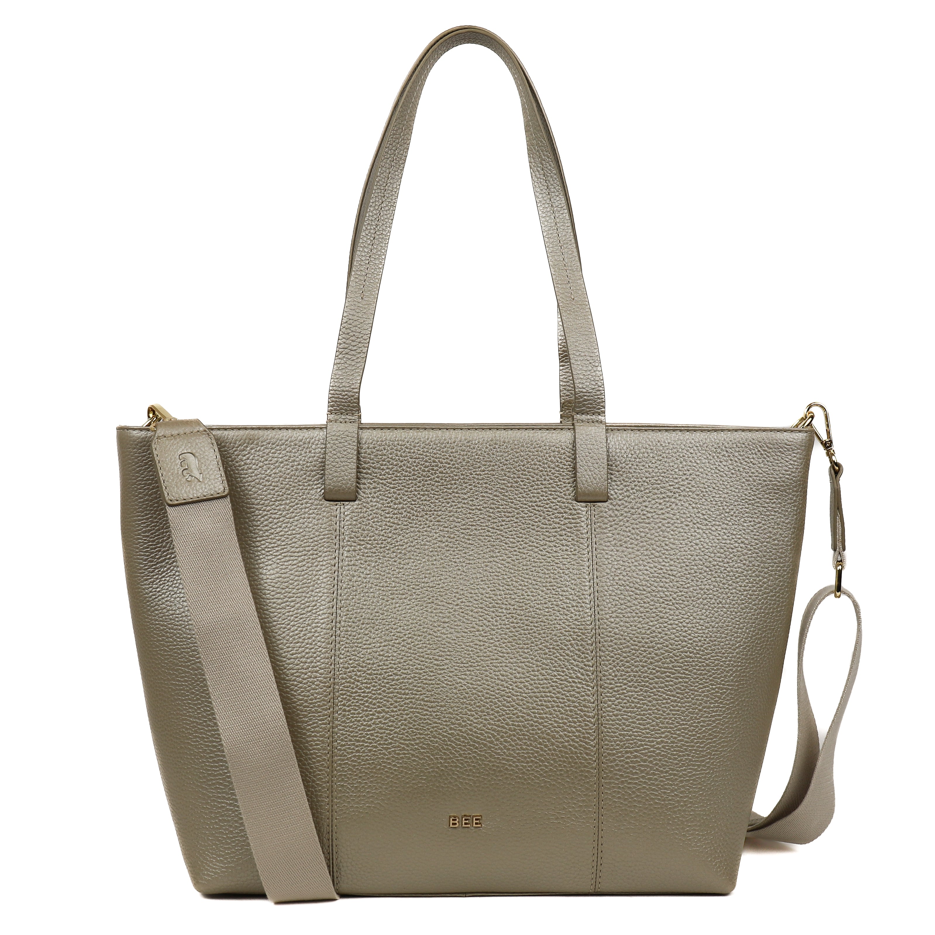 Grote shopper 'Maya' Metallic Gold