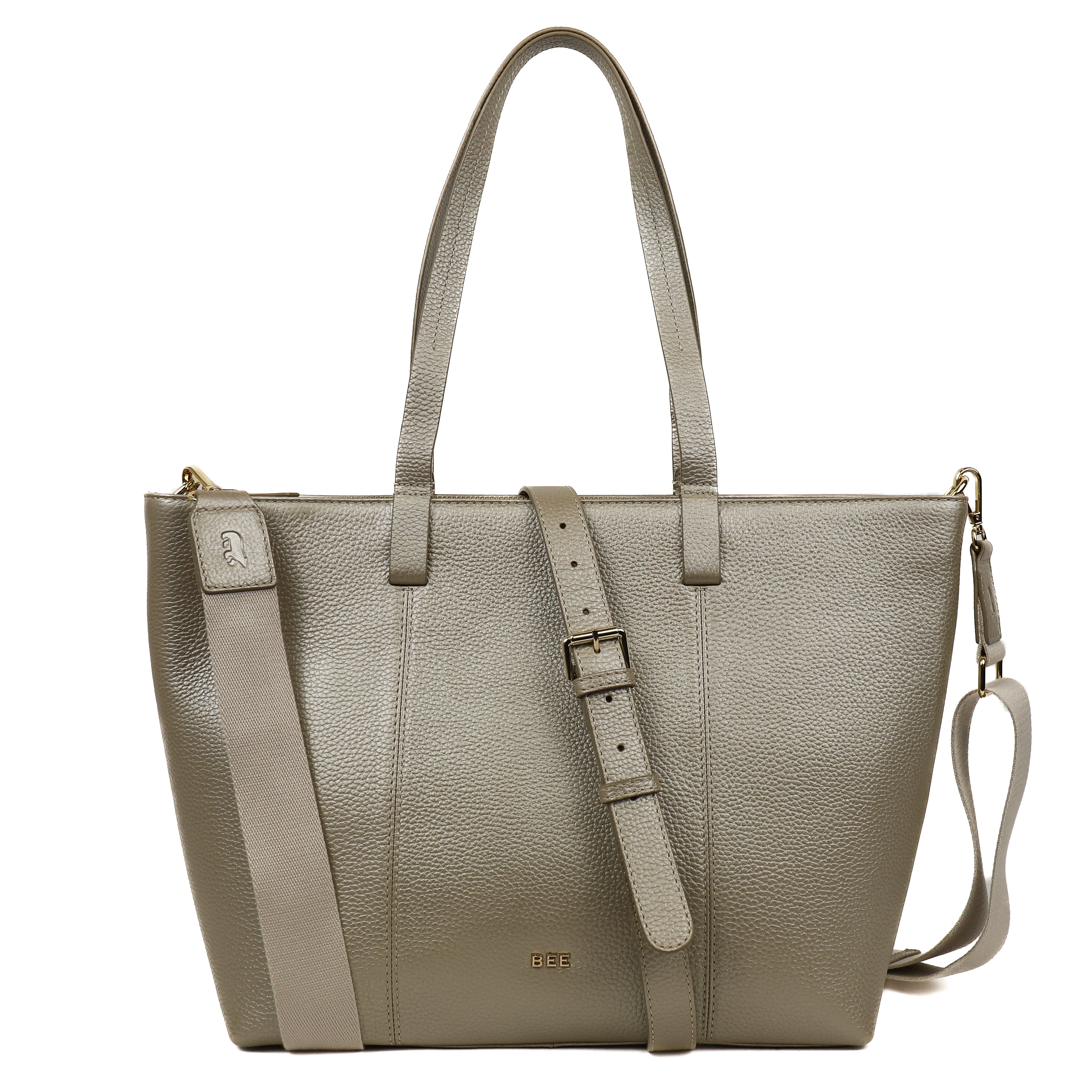 Grote shopper 'Maya' Metallic Gold