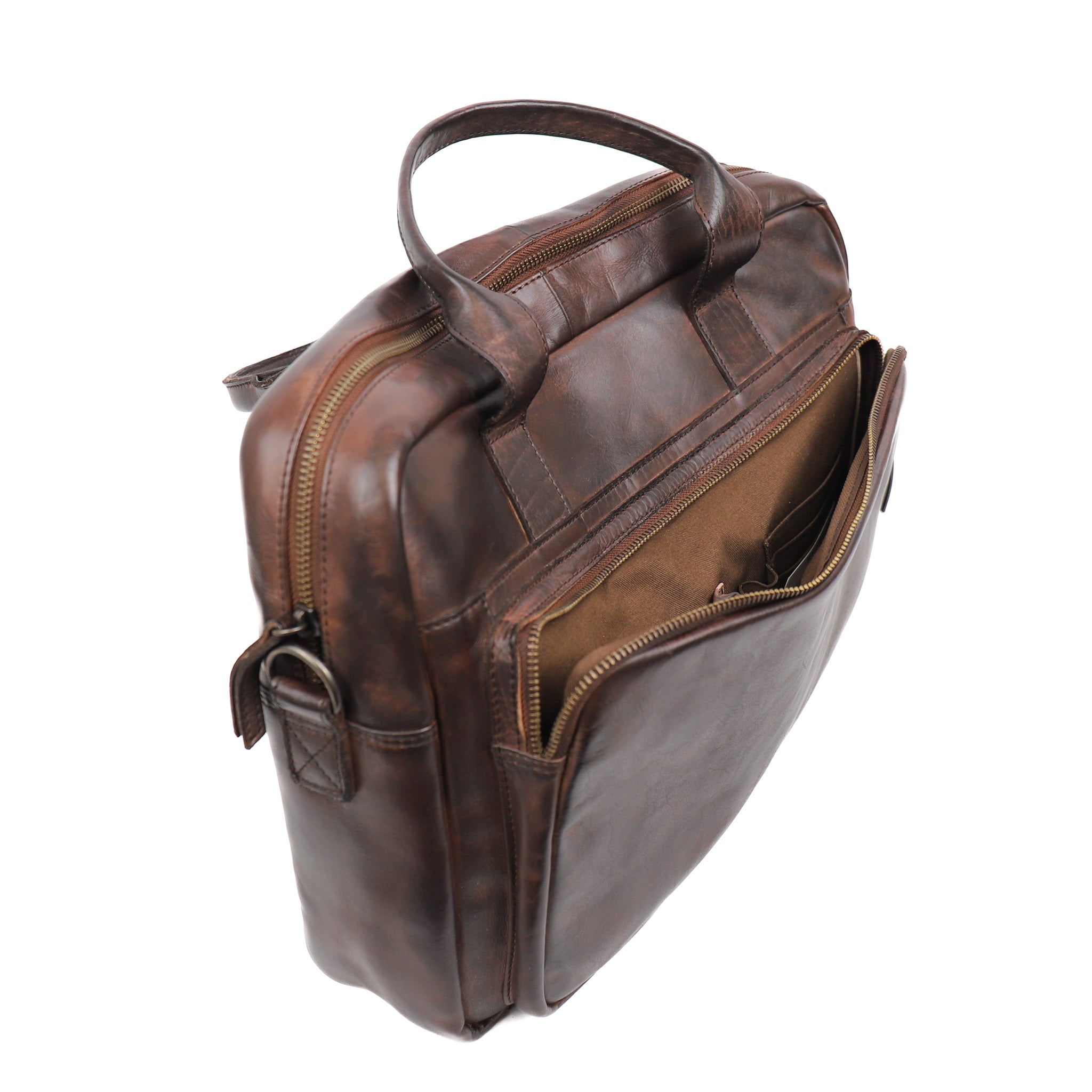 Laptop bag 'Hugo' dark brown - CL 32815