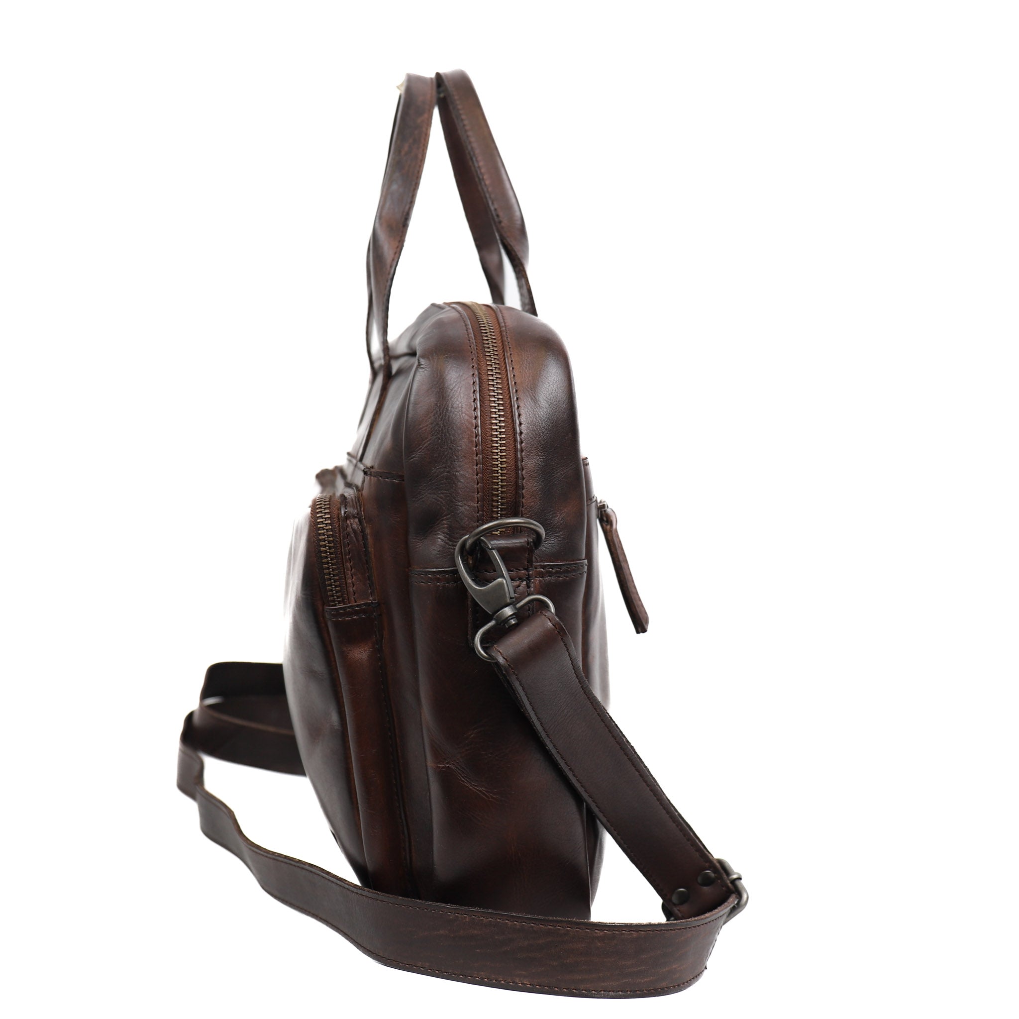 Laptop bag 'Hugo' dark brown - CL 32815
