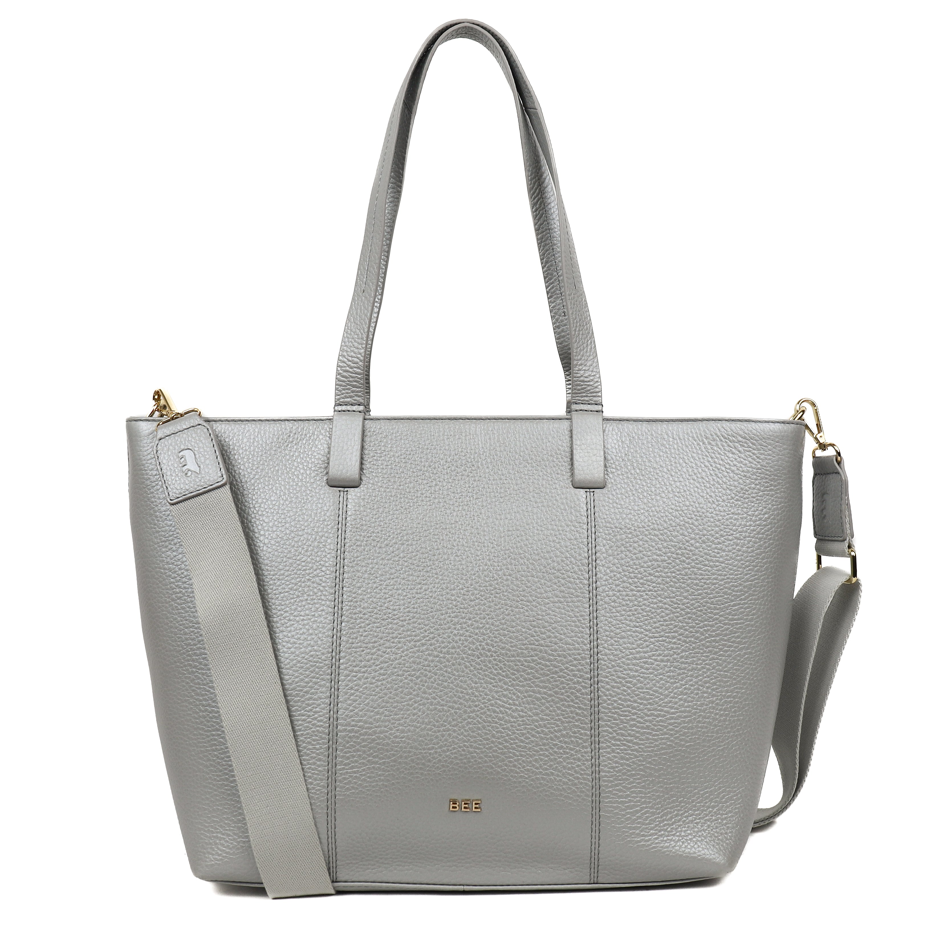 Grote shopper 'Maya' Metallic Silver