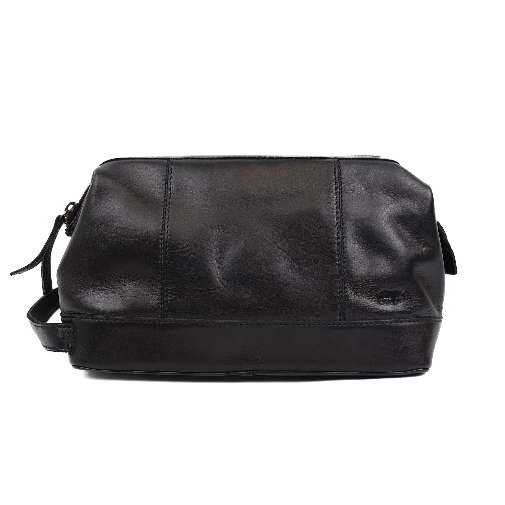 Toiletry bag bracket closure 'Oliviër' black