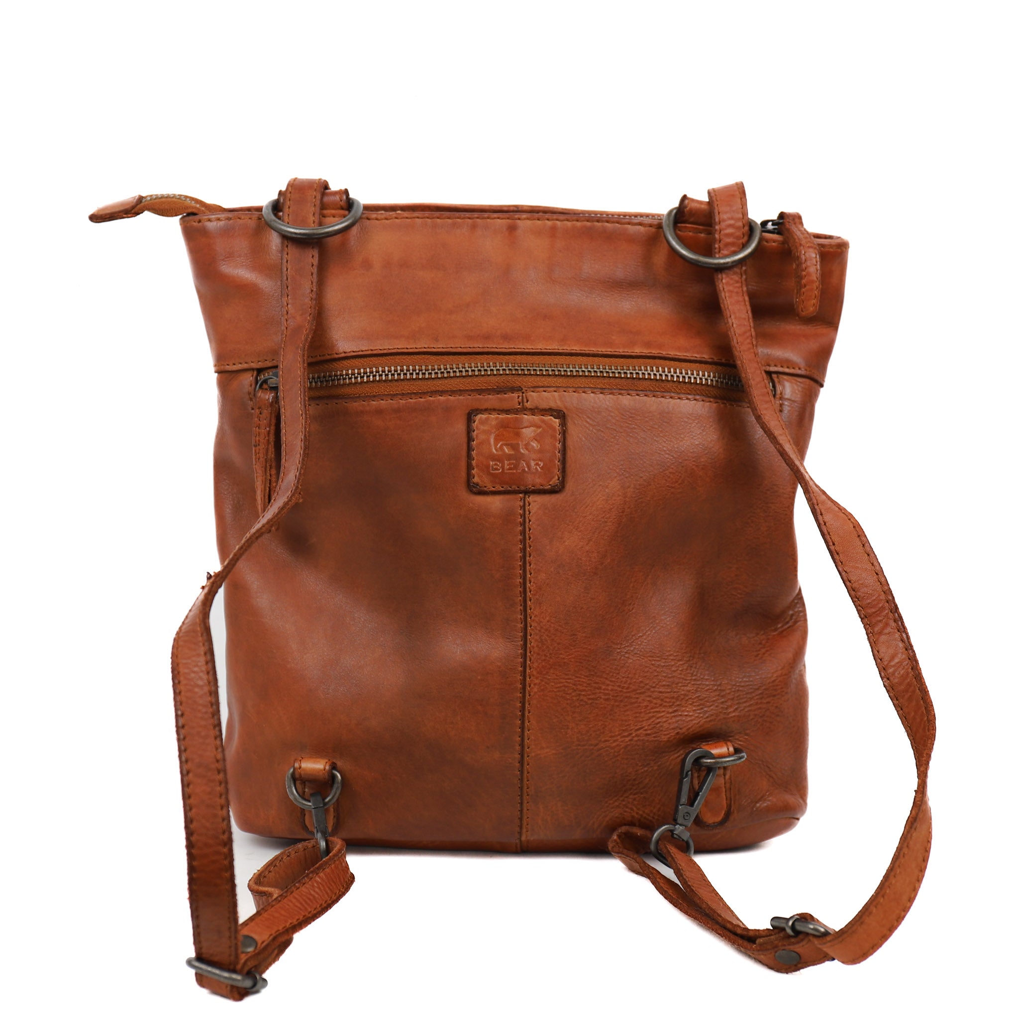 Backpack/shoulder bag 'Sandy' cognac