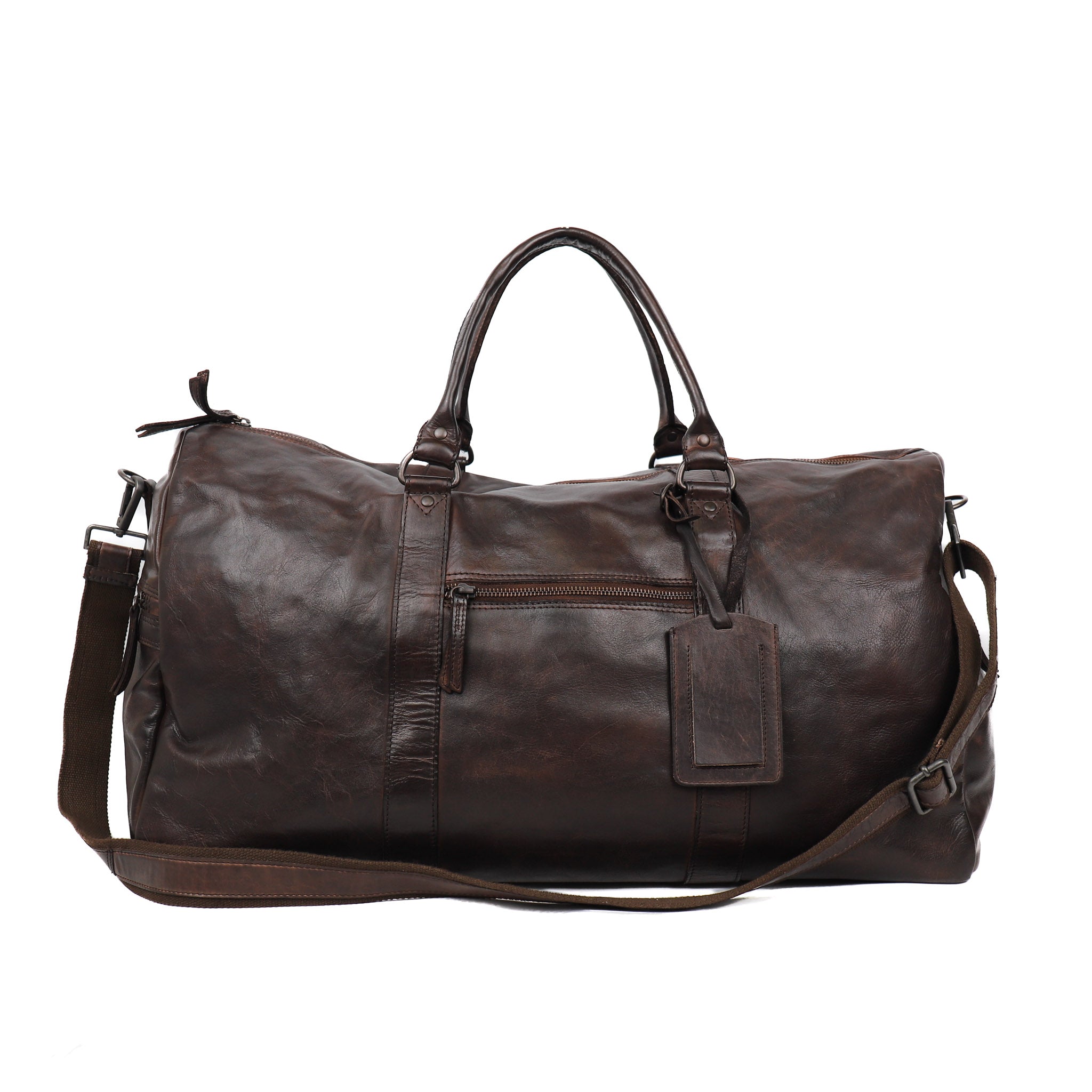Weekend bag 'Ruben' dark brown