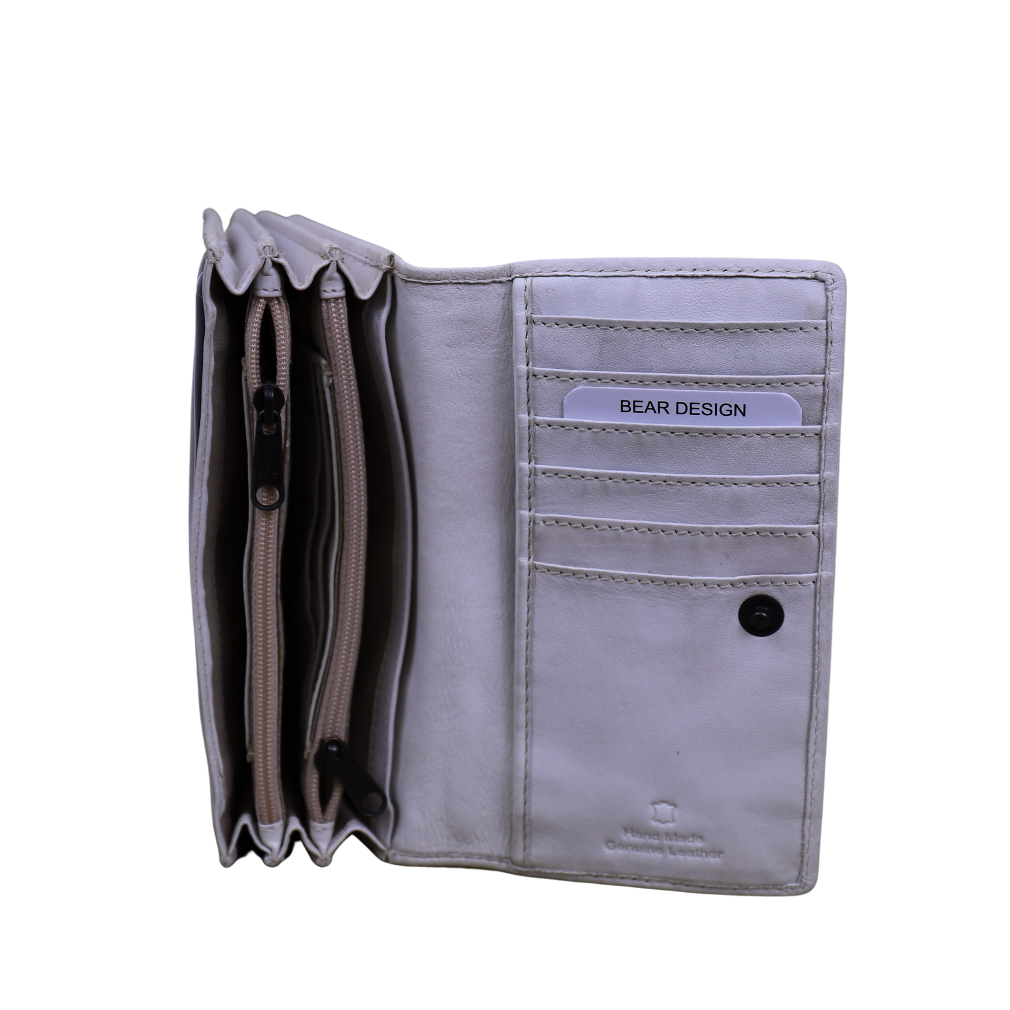 Wrap wallet 'Emma' Dirty White