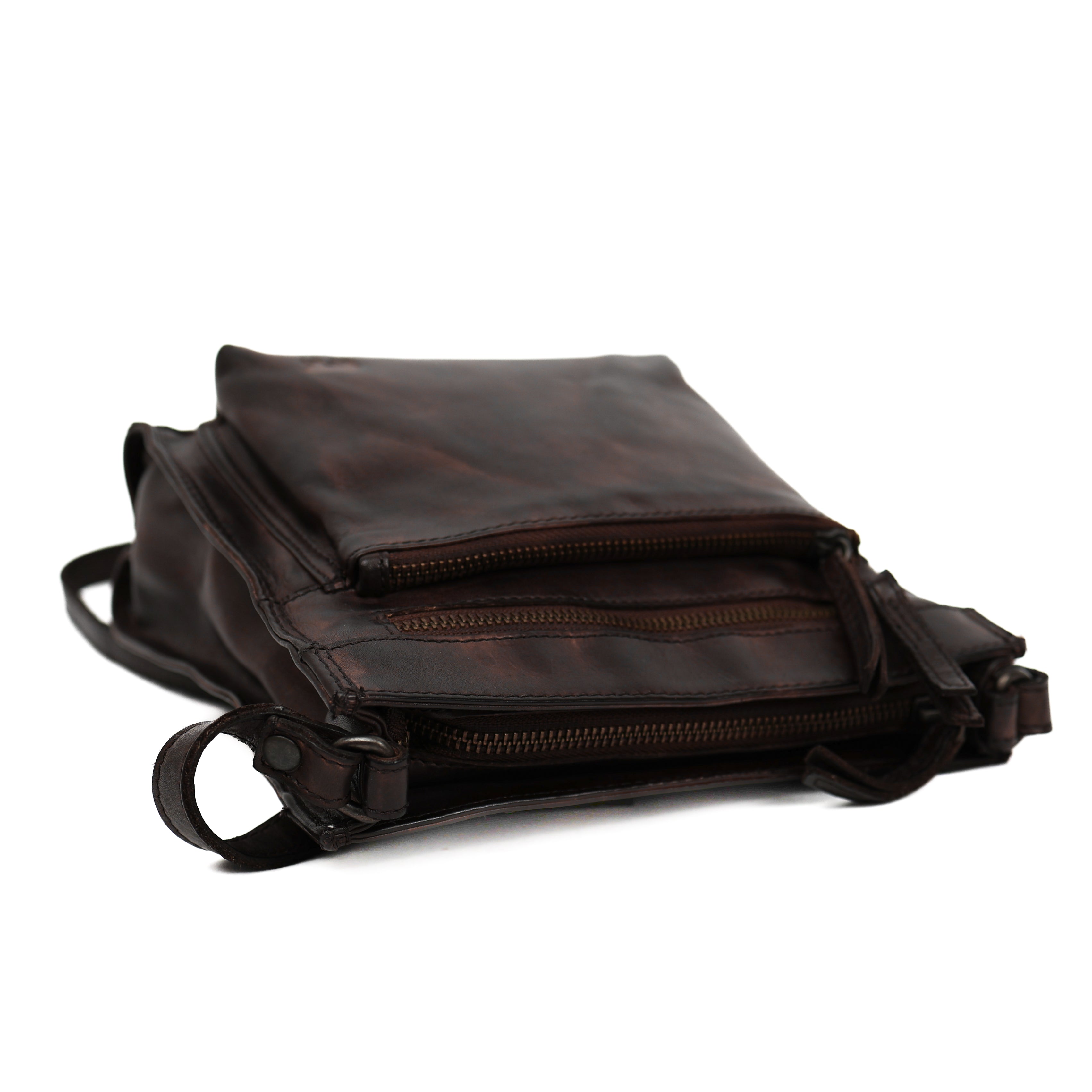 Shoulder bag 'Davita' dark brown