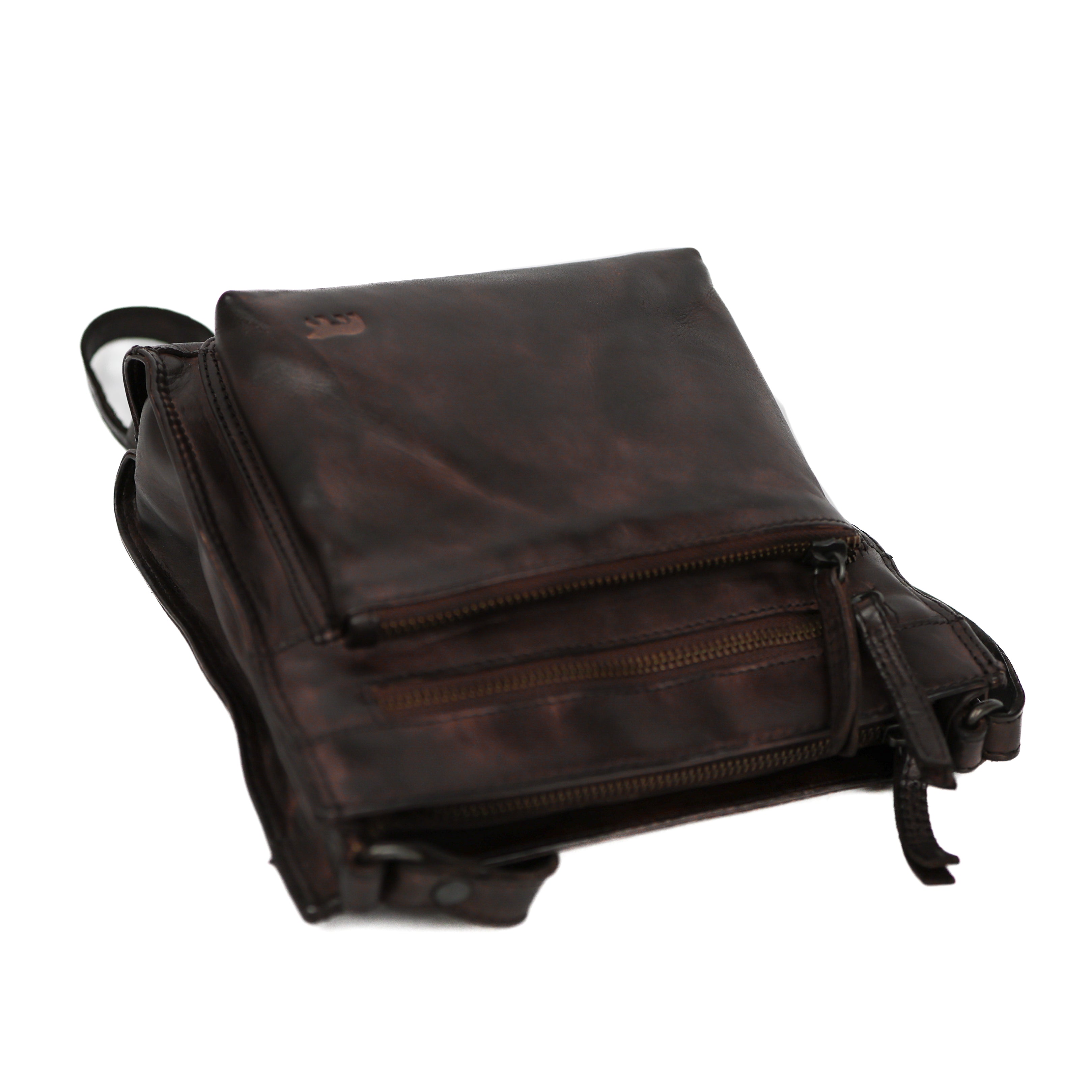 Shoulder bag 'Davita' dark brown