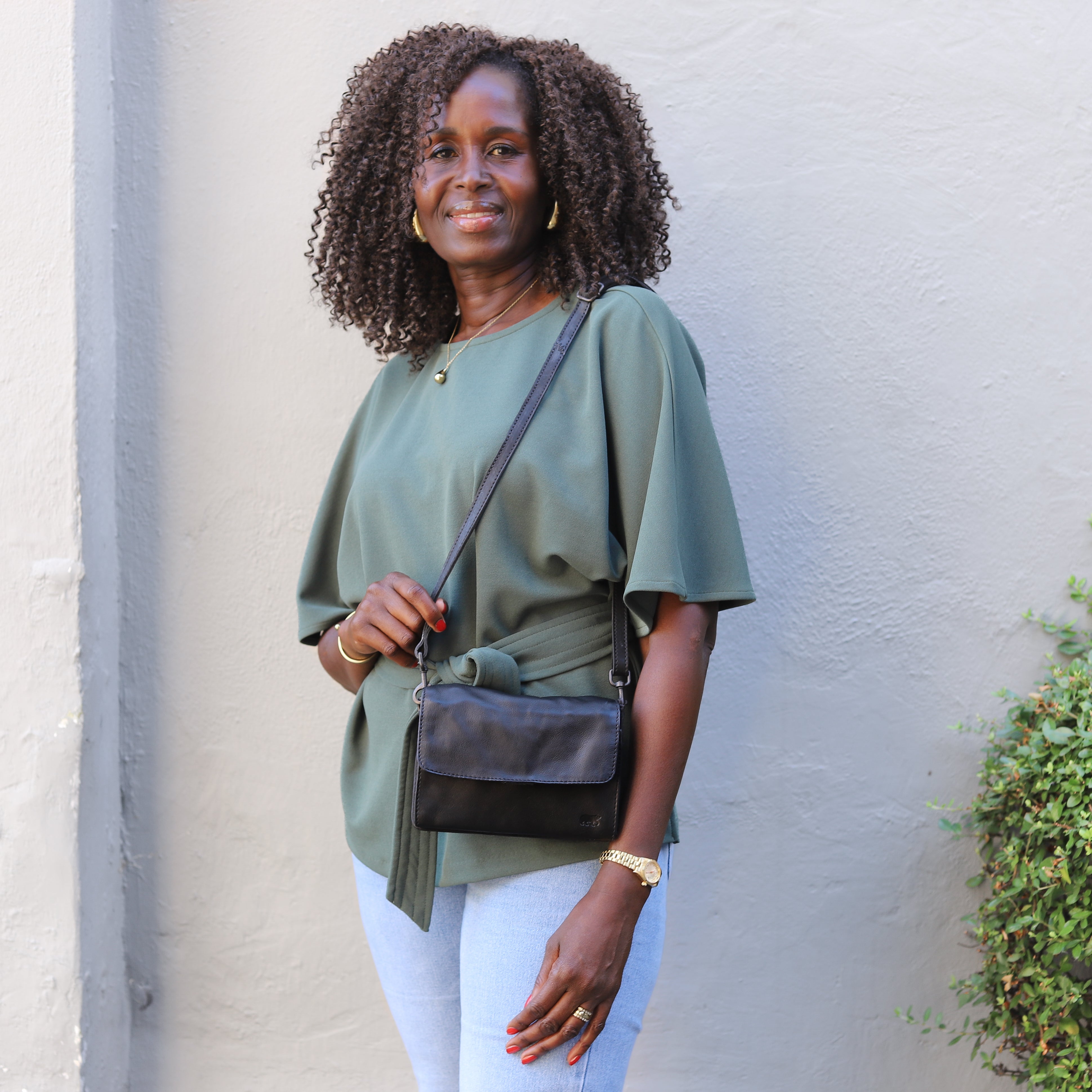 Envelope bag 'Joëlle' feather