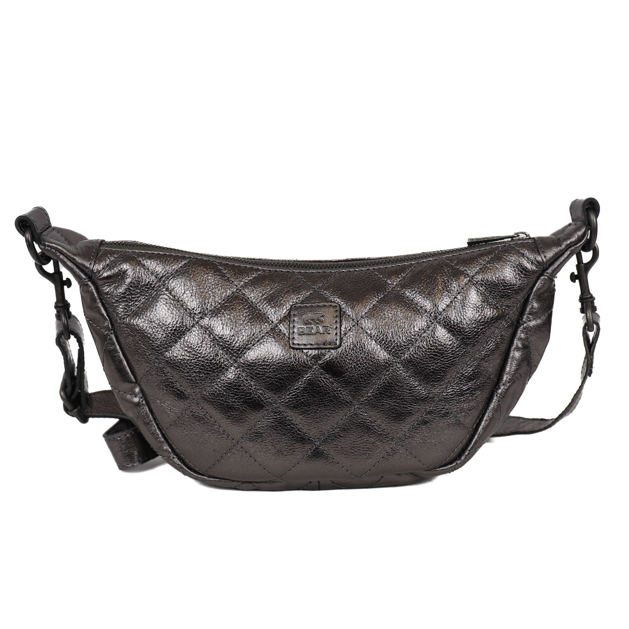 Crossbody tasje 'Laura' gun metal