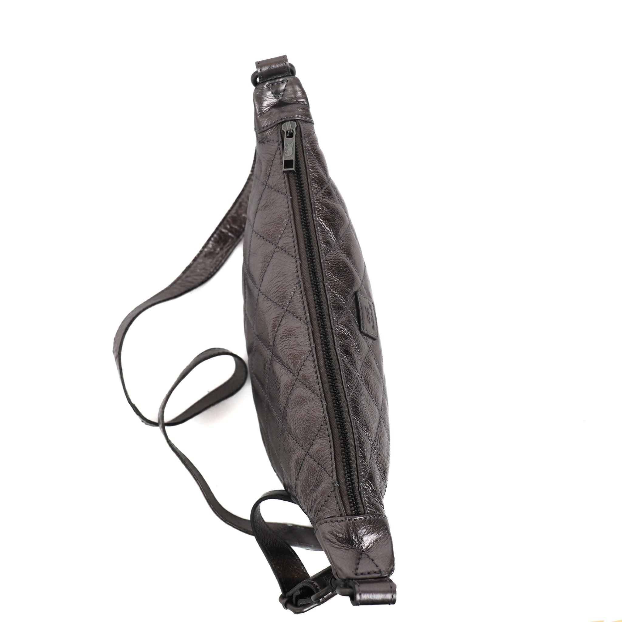 Crossbody tasje 'Laura' gun metal