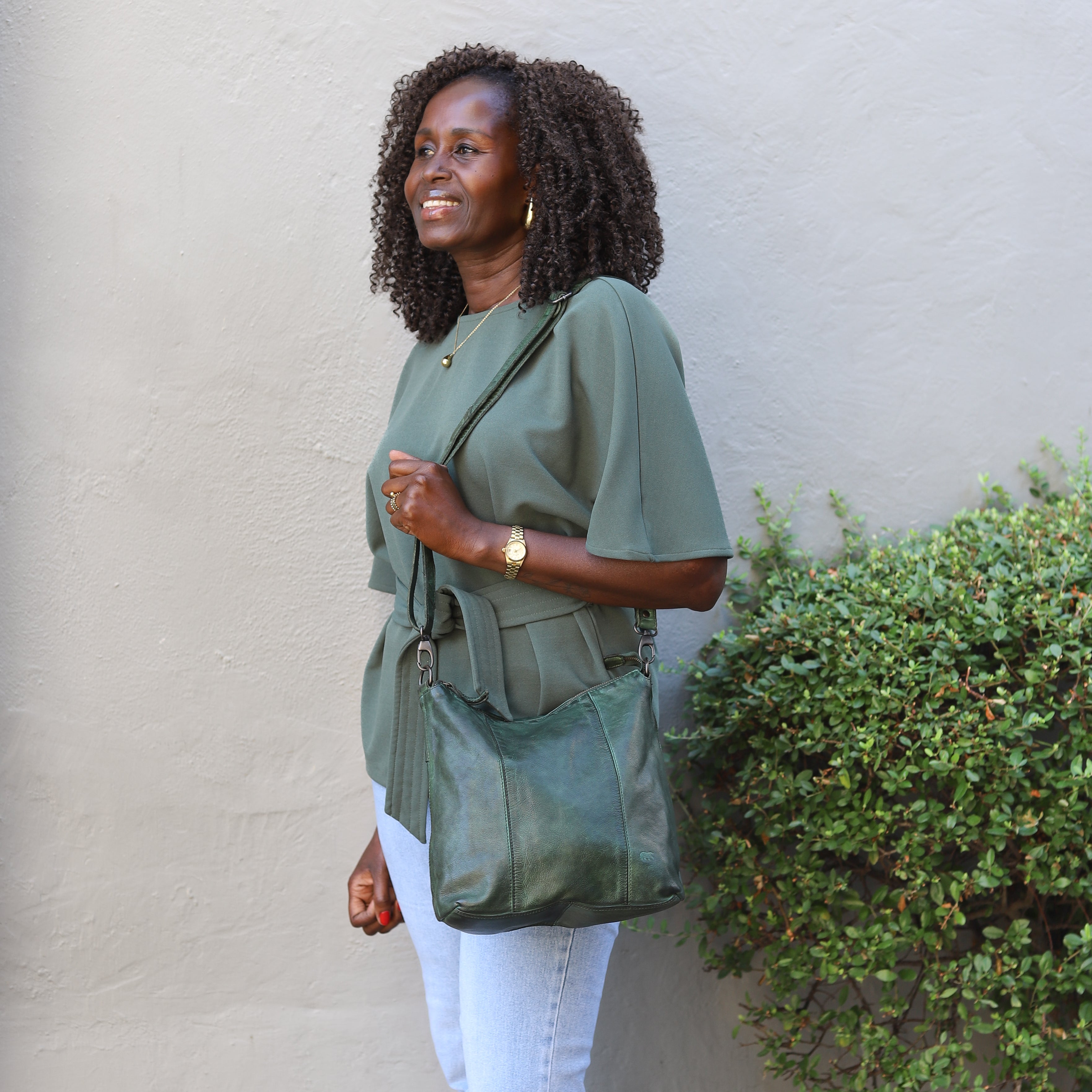 Hand/shoulder bag 'Ava' blue