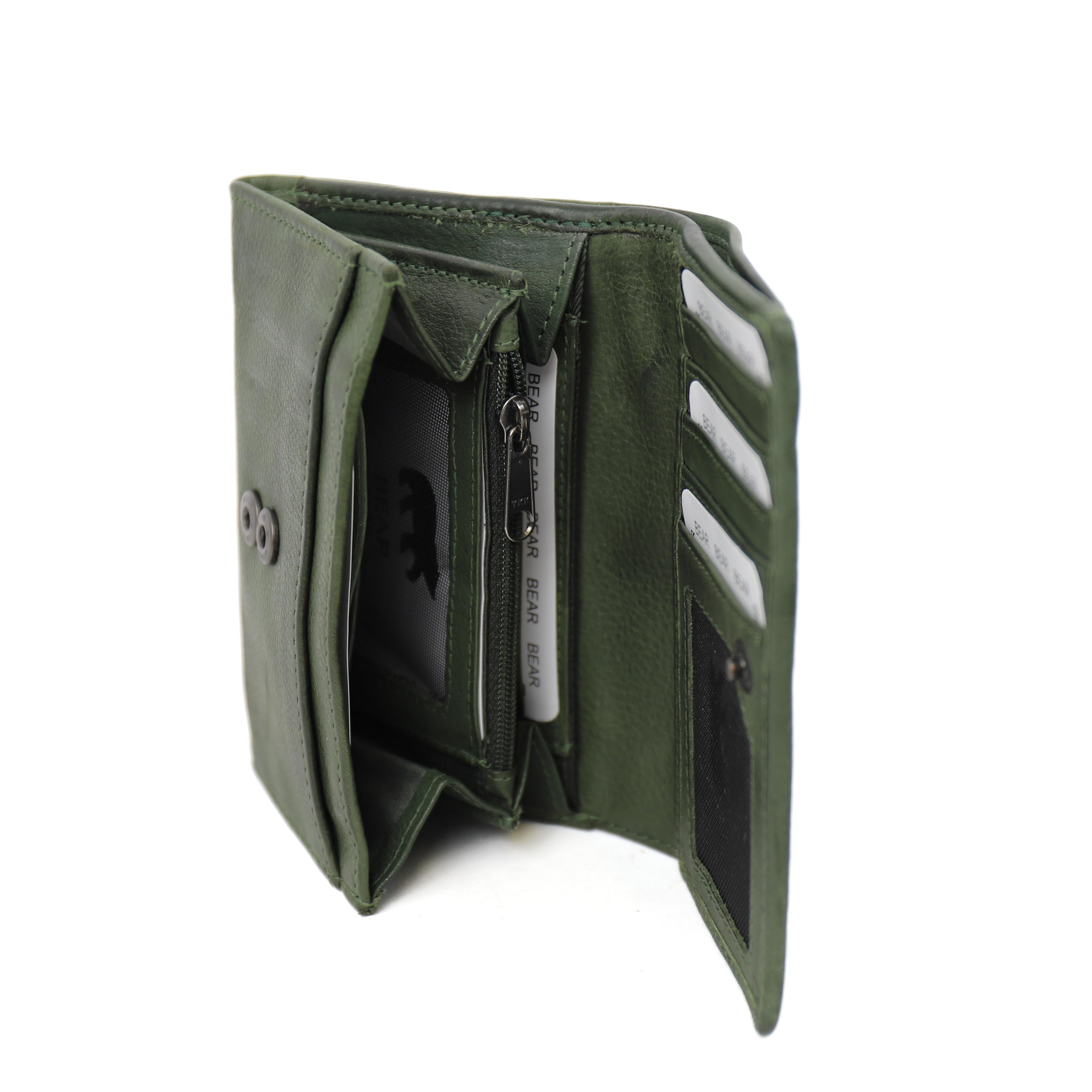 Wrap wallet 'Sweety' green - CP 5066