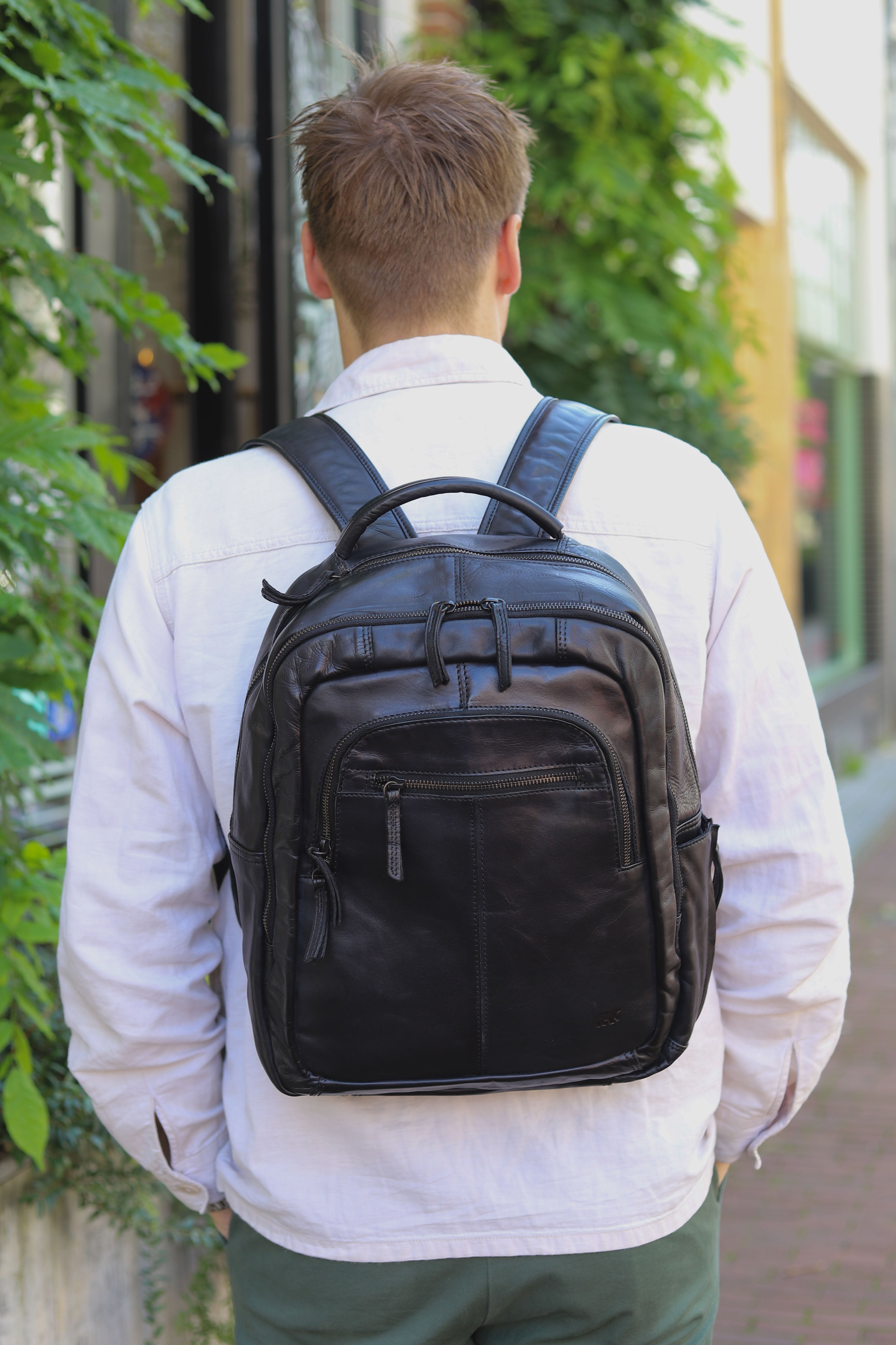 Laptop backpack 'Mace' black