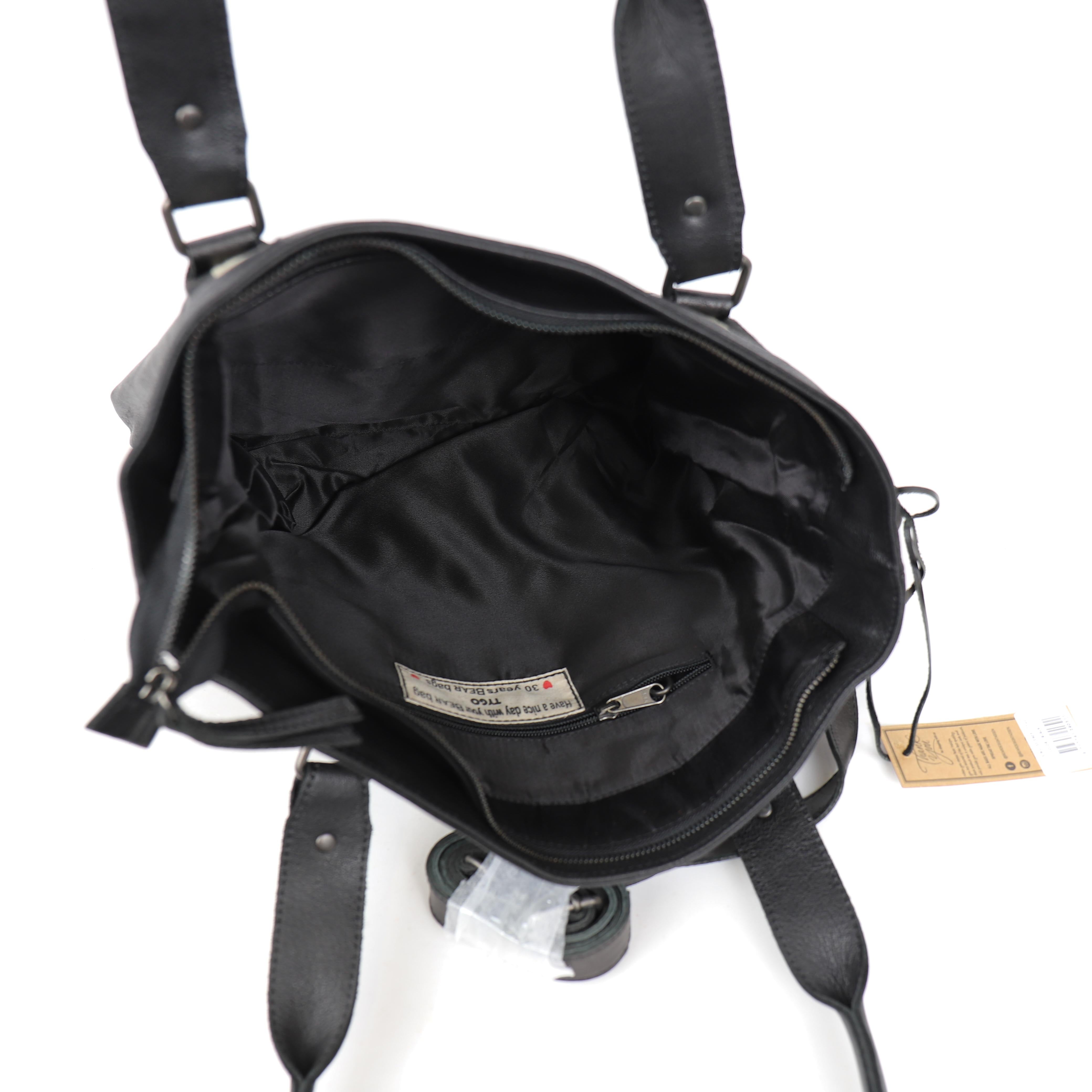 Hand-/schoudertas 'Tygo' zwart/stripe