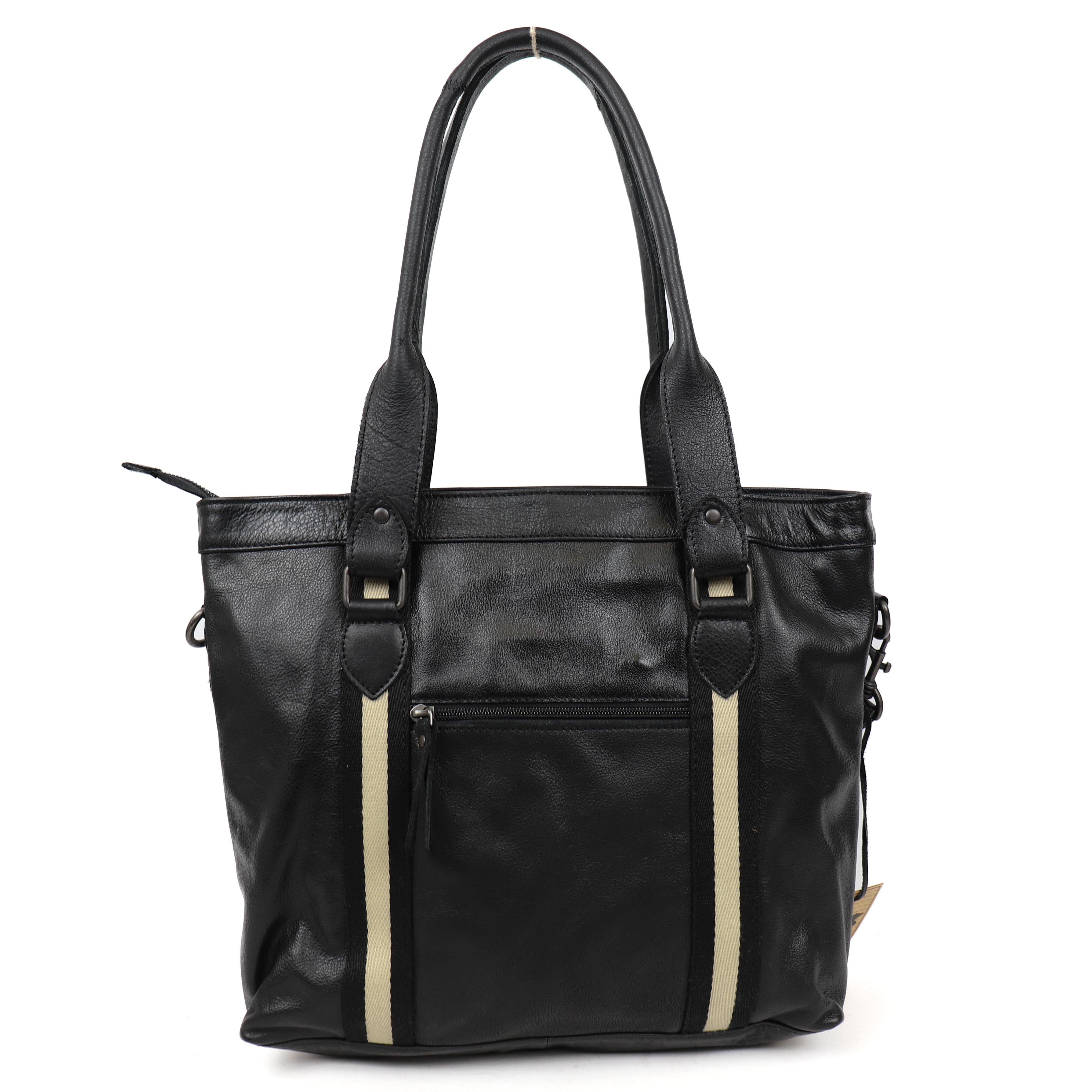 Hand-/schoudertas 'Tygo' zwart/stripe